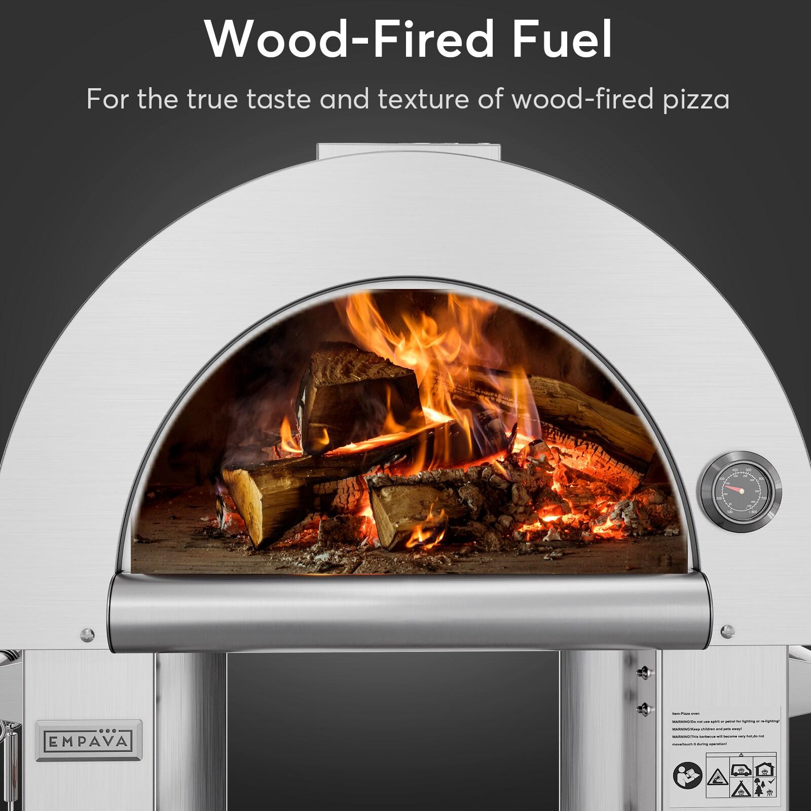 Empava Stainless Steel Freestanding Wood-Fired Pizza Oven & Reviews | Wayfair