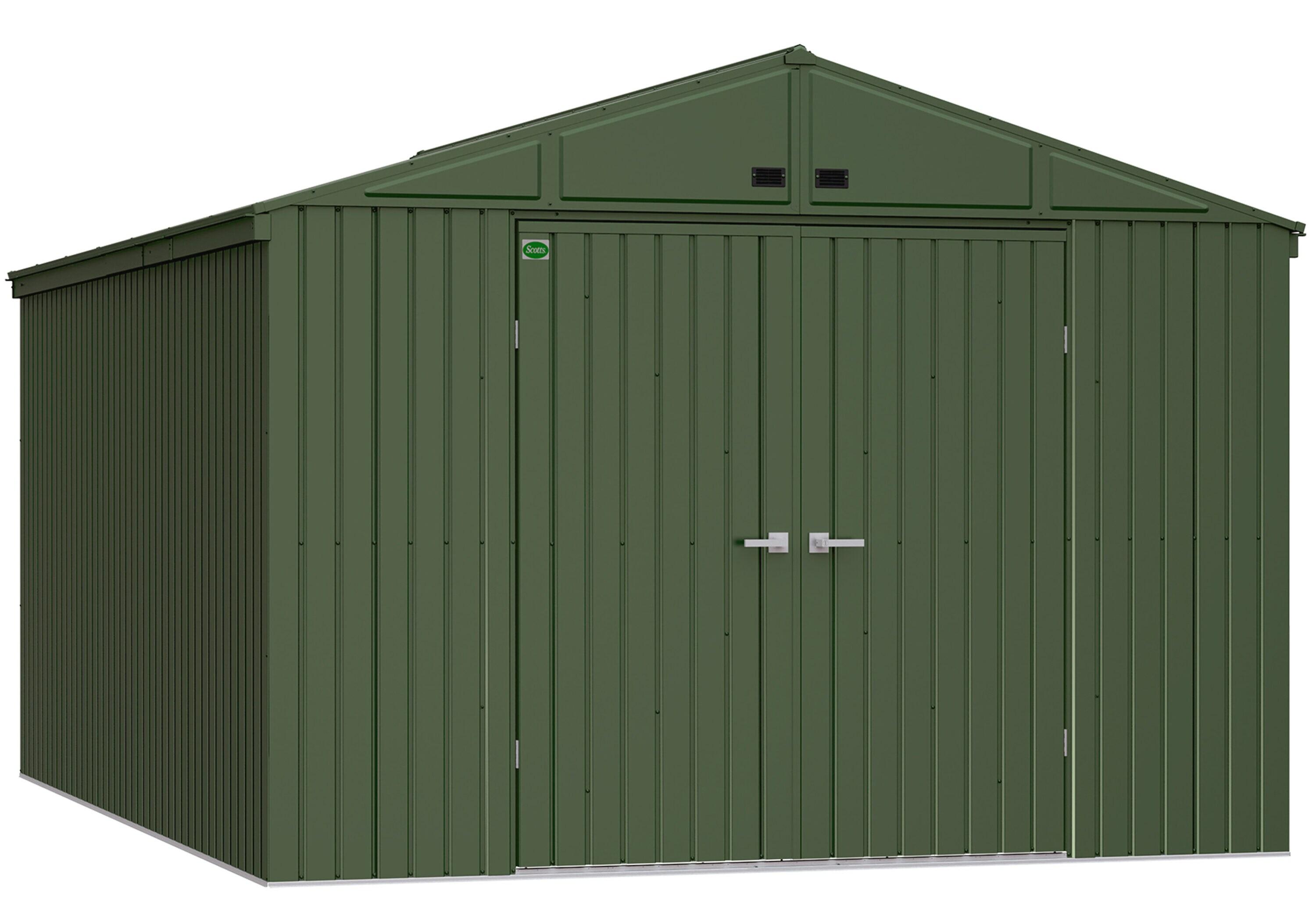 Scotts Lawn Care Storage Shed, 10x14, Green
