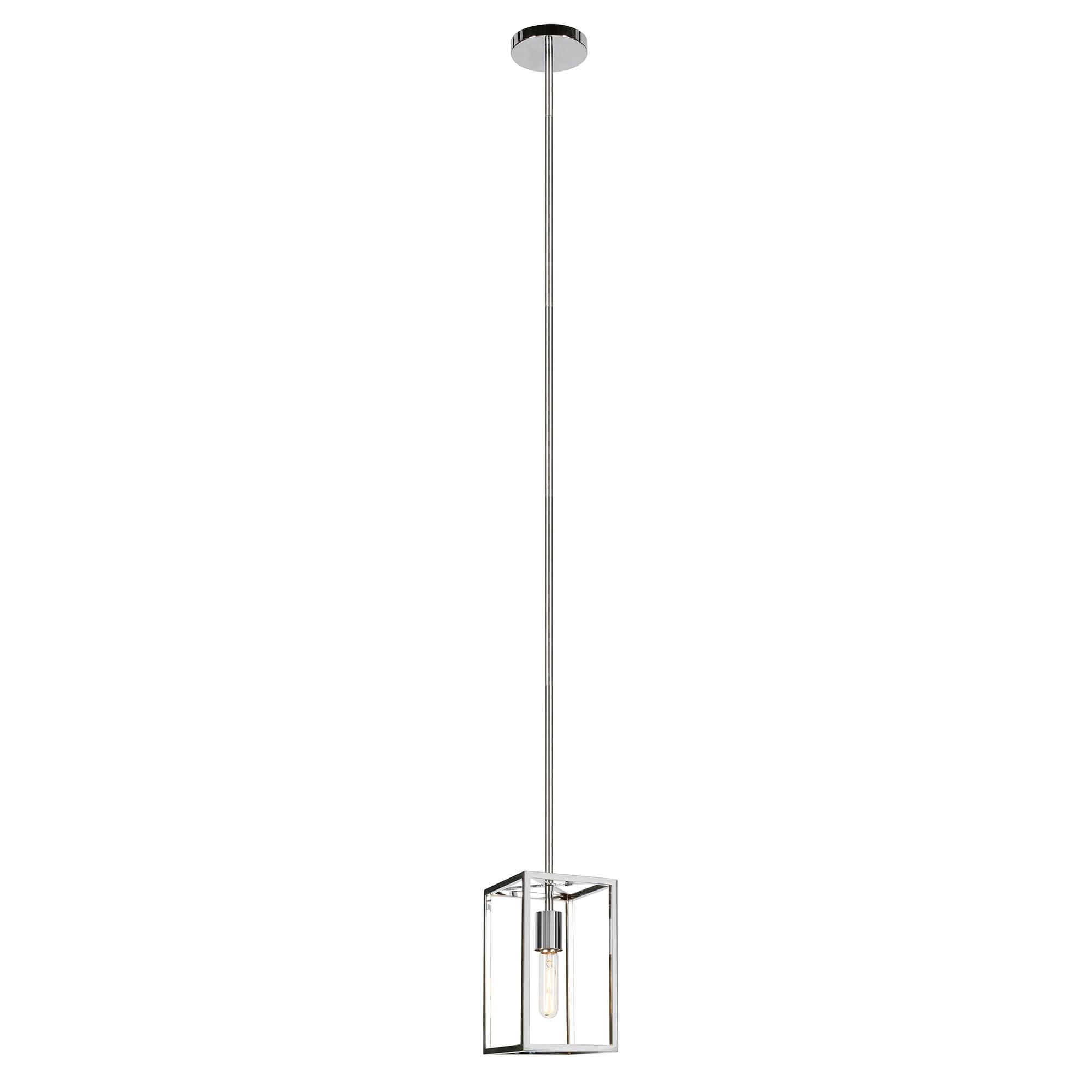 Evelyn&Zoe 6" Nickel Metal Pendant