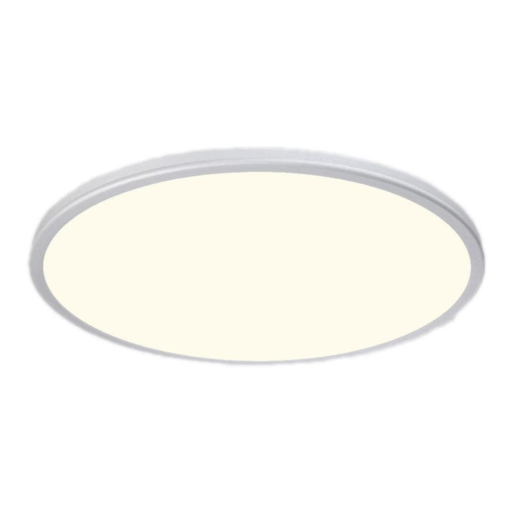 Geos 22 in. 1-Light 2700K Titanium LED Flush Mount