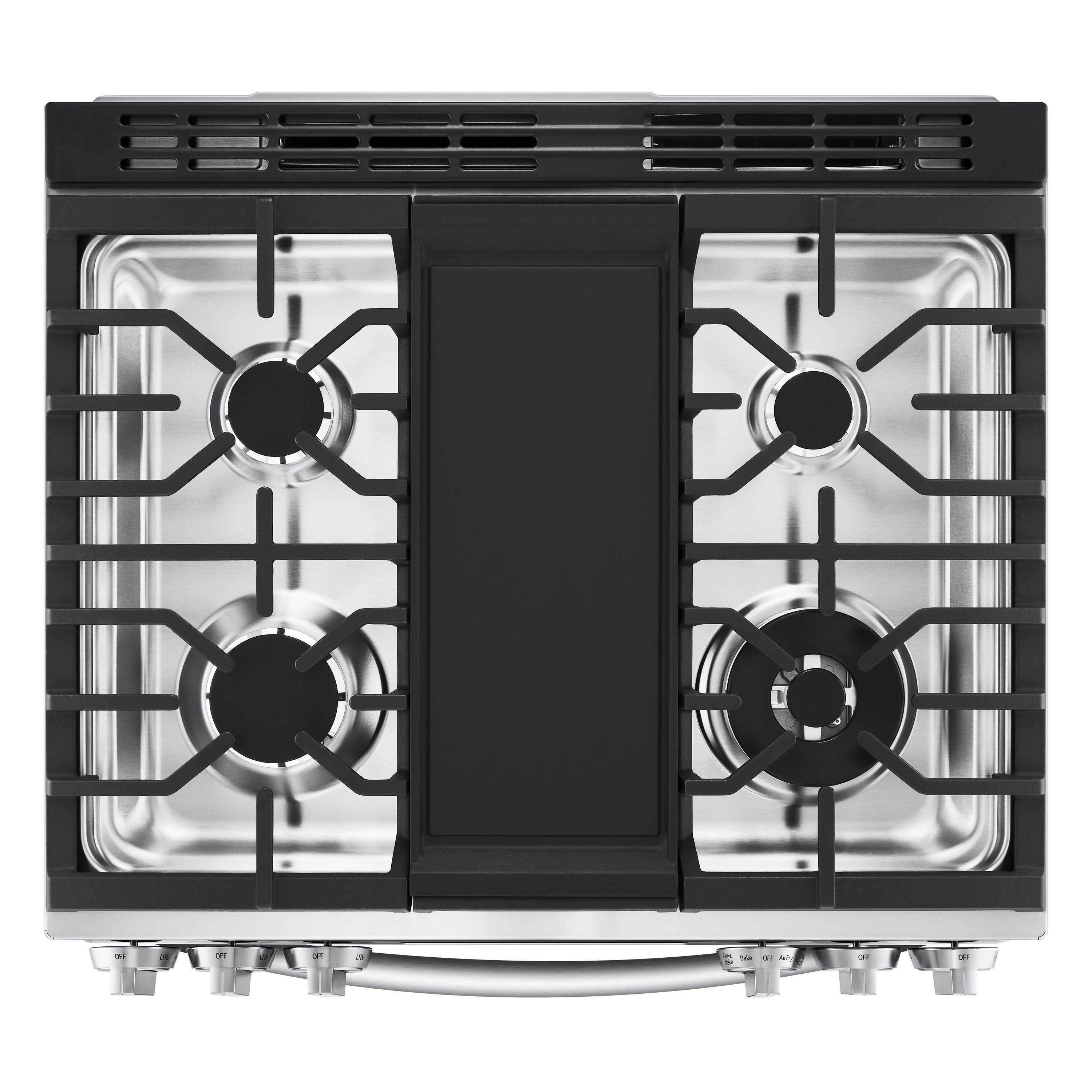 6.3 cu. ft. Smart wi-fi Enabled ProBake Convection InstaView Dual Fuel Slide-In Range with Air Fry, 30" Cabinet