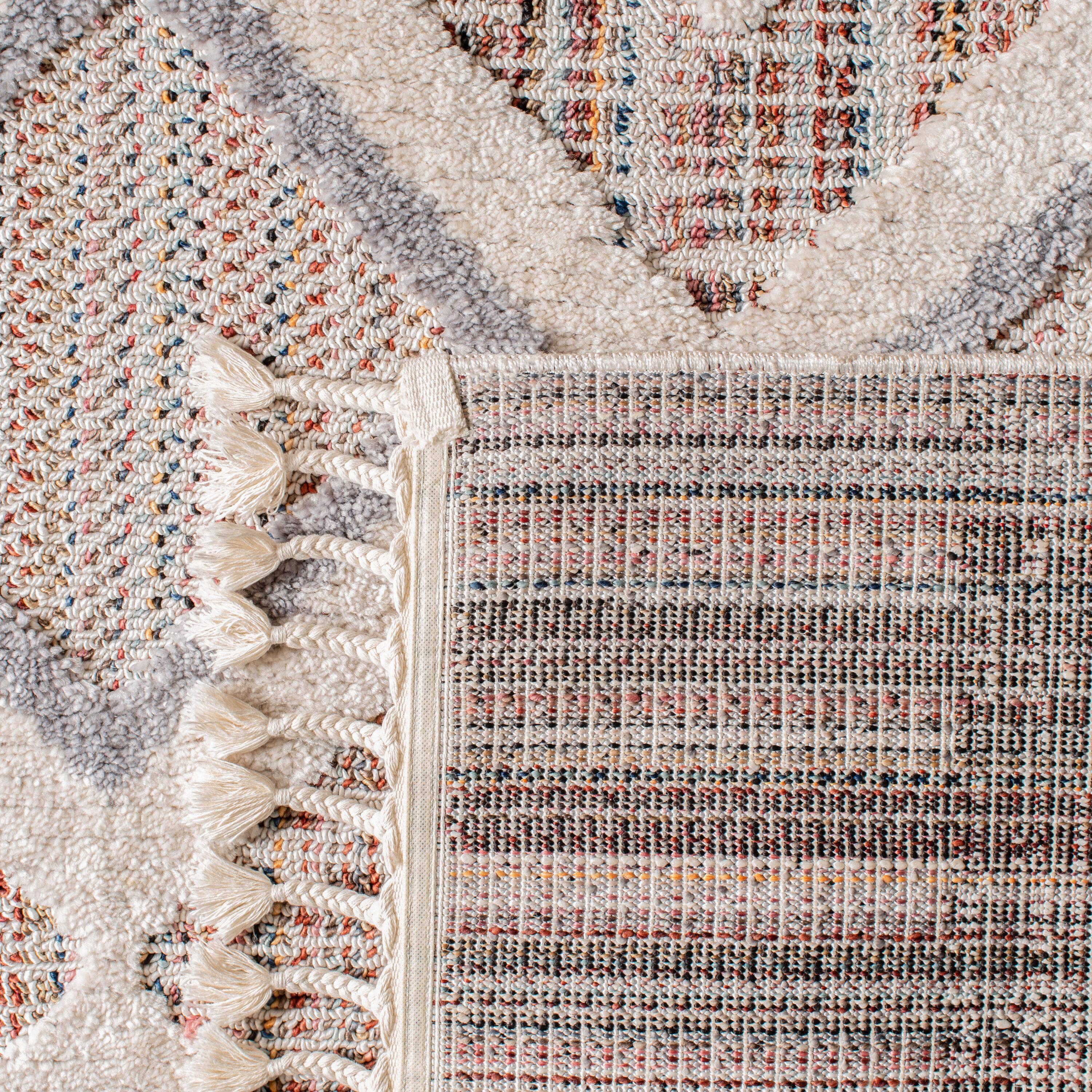 Marrakesh MRK523 Power Loomed Runner Rug - Grey/Multi - 2'2"x10' - Safavieh.