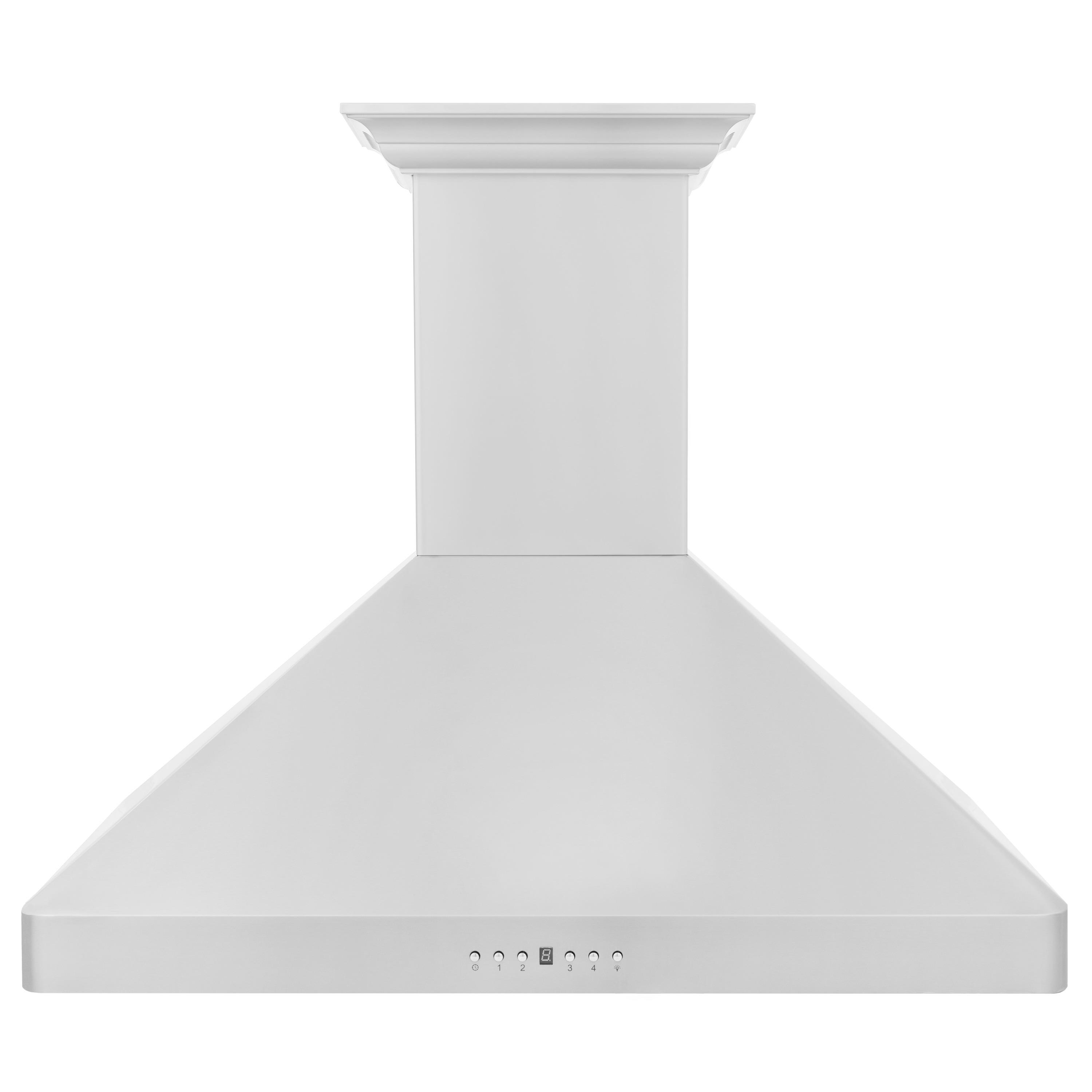 30 in. ZLINE CrownSoundDucted Vent Wall Mount Range Hood in Stainless Steel W/ Bluetooth Speakers (KF2CRN-BT-30)