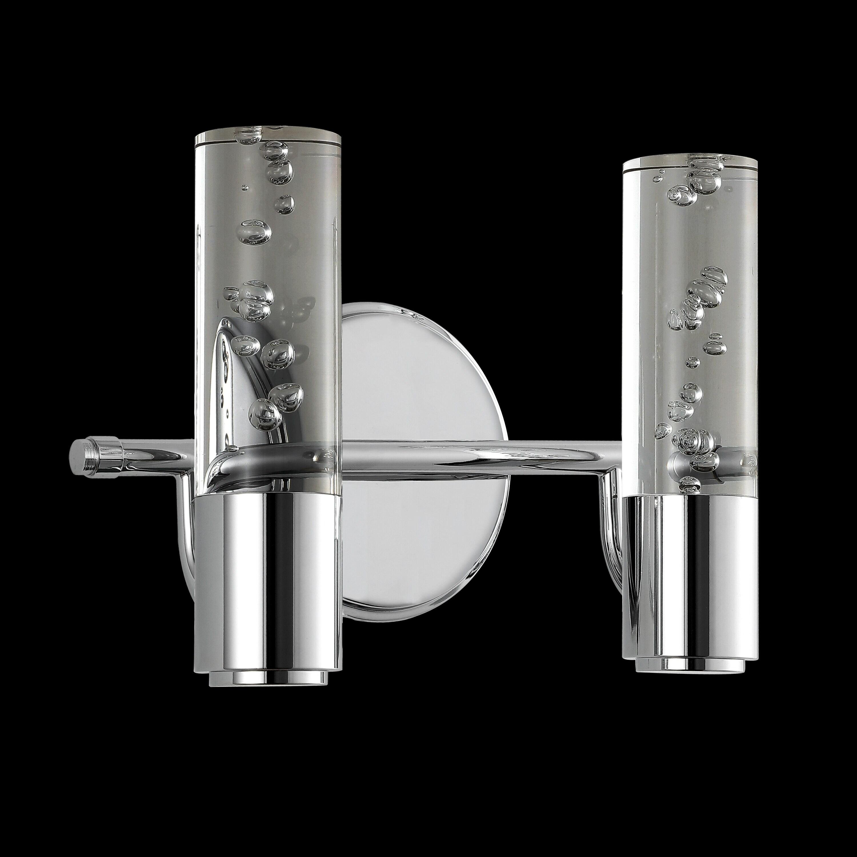 Bolha 10.75" Chrome Minimalist Bubble LED Vanity Light