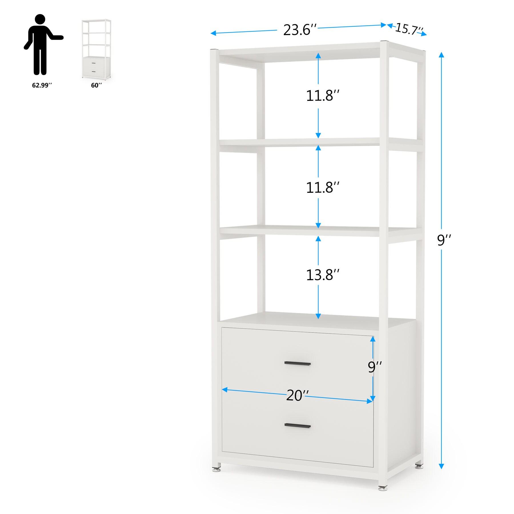 Everly Quinn Edlira Etagere Storage Bookcase