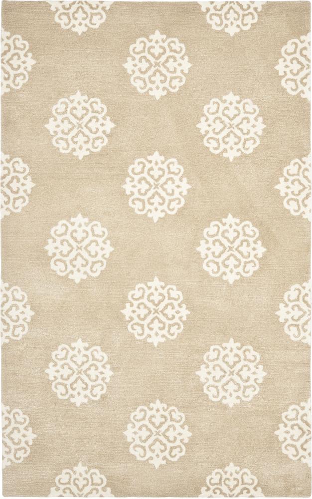 Soho SOH724 Hand Tufted Rectangle Contemporary Area Rug - Beige/Ivory - 5' X 8' - Safavieh.