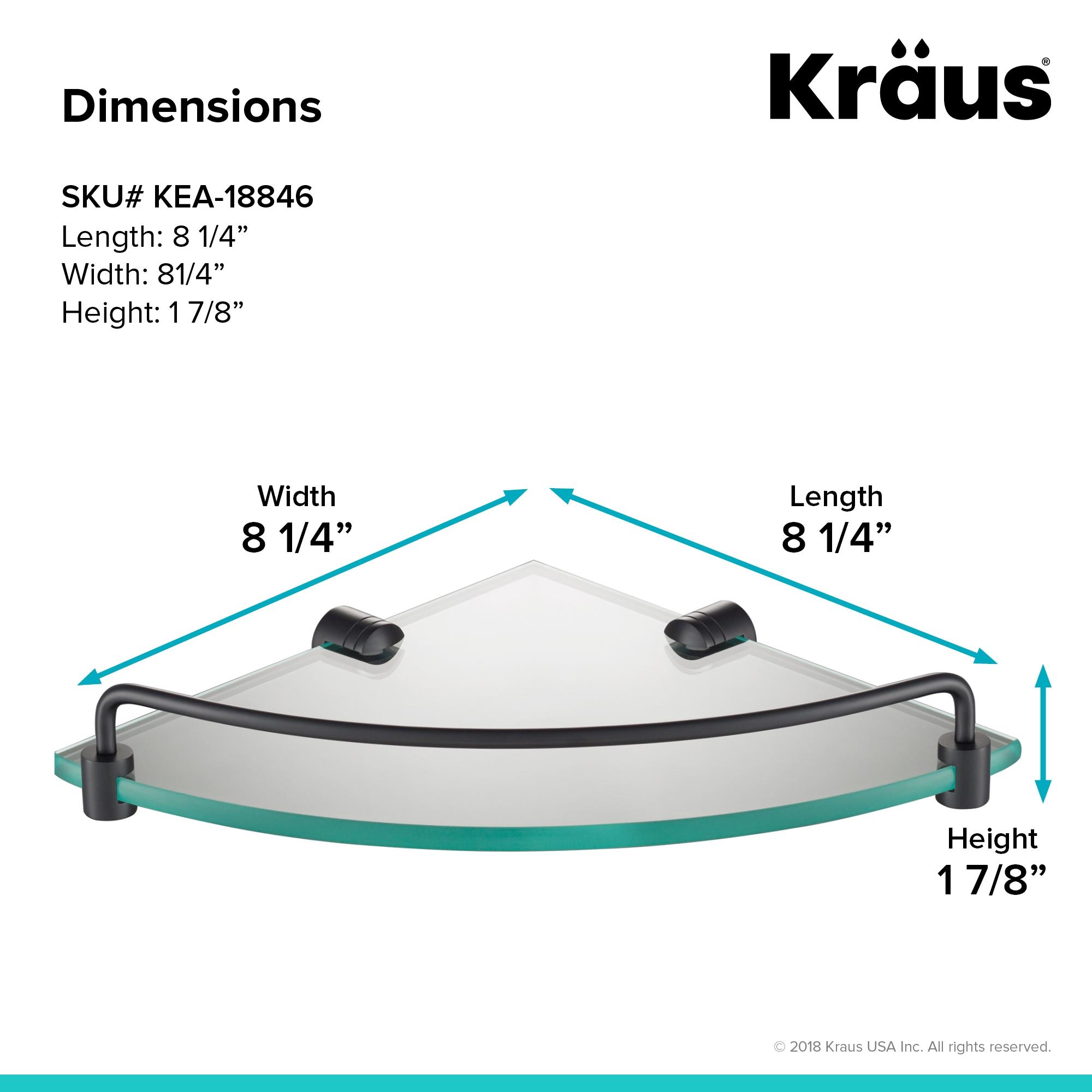 Kraus Elie Triangle Metal Corner Shelf