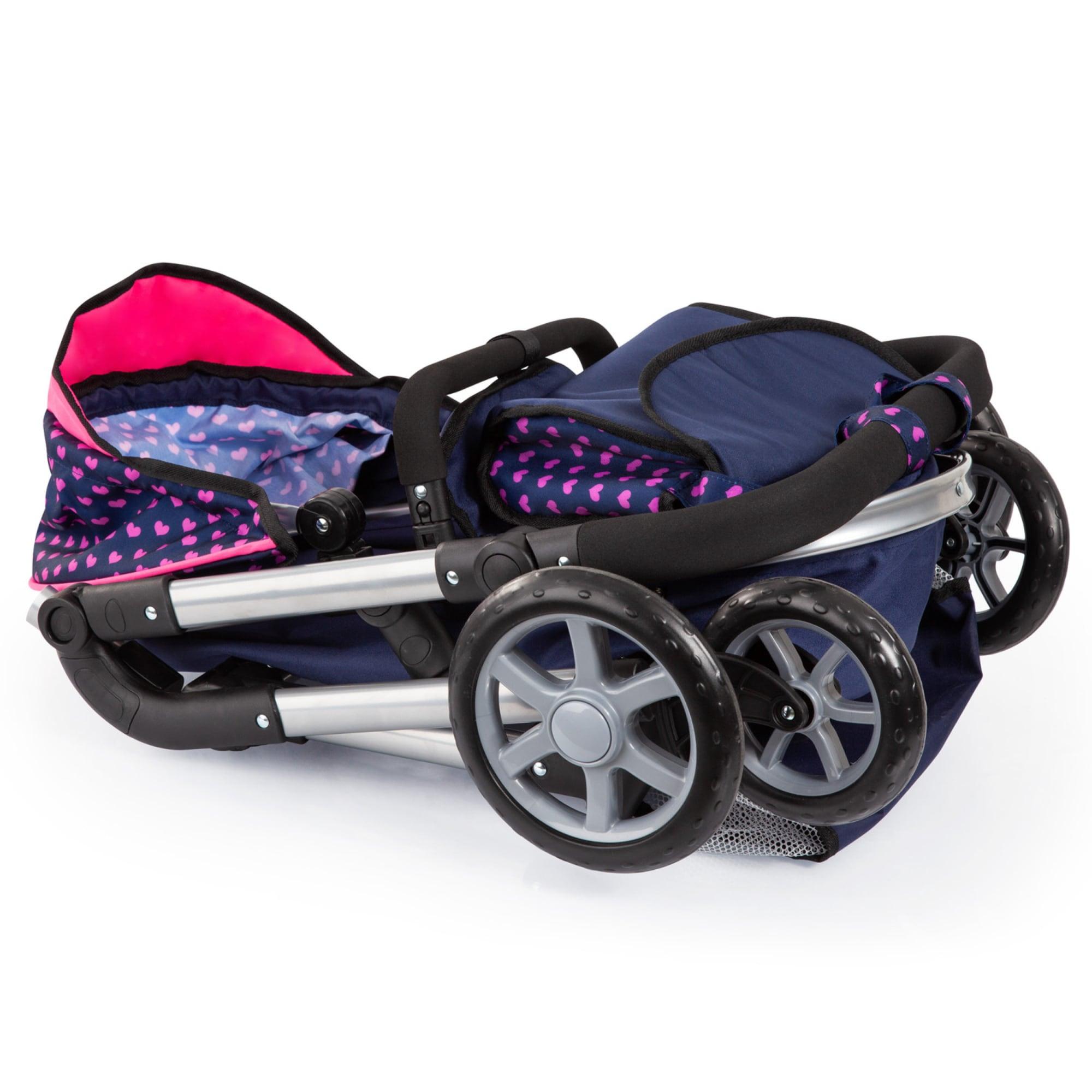 Bayer Design Dolls: Pram Neo City W/ Shoulder Bag, Blue, Pink