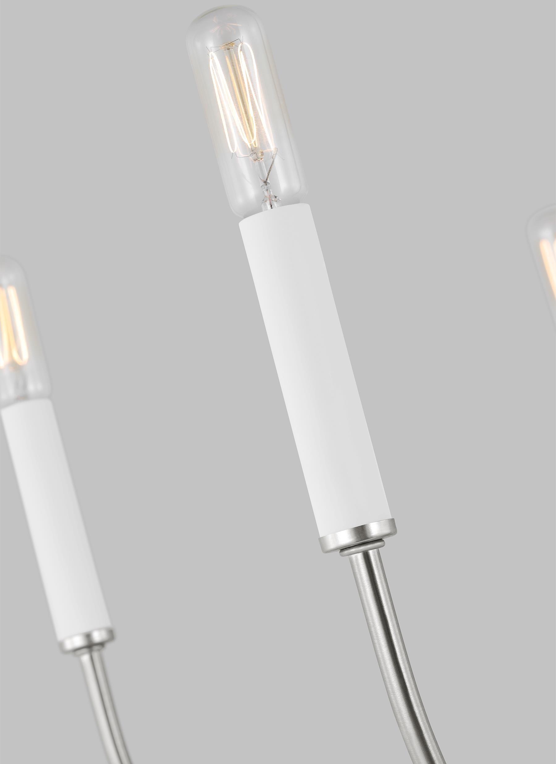 Greenwich 5-Light Brushed Nickel Candle Chandelier