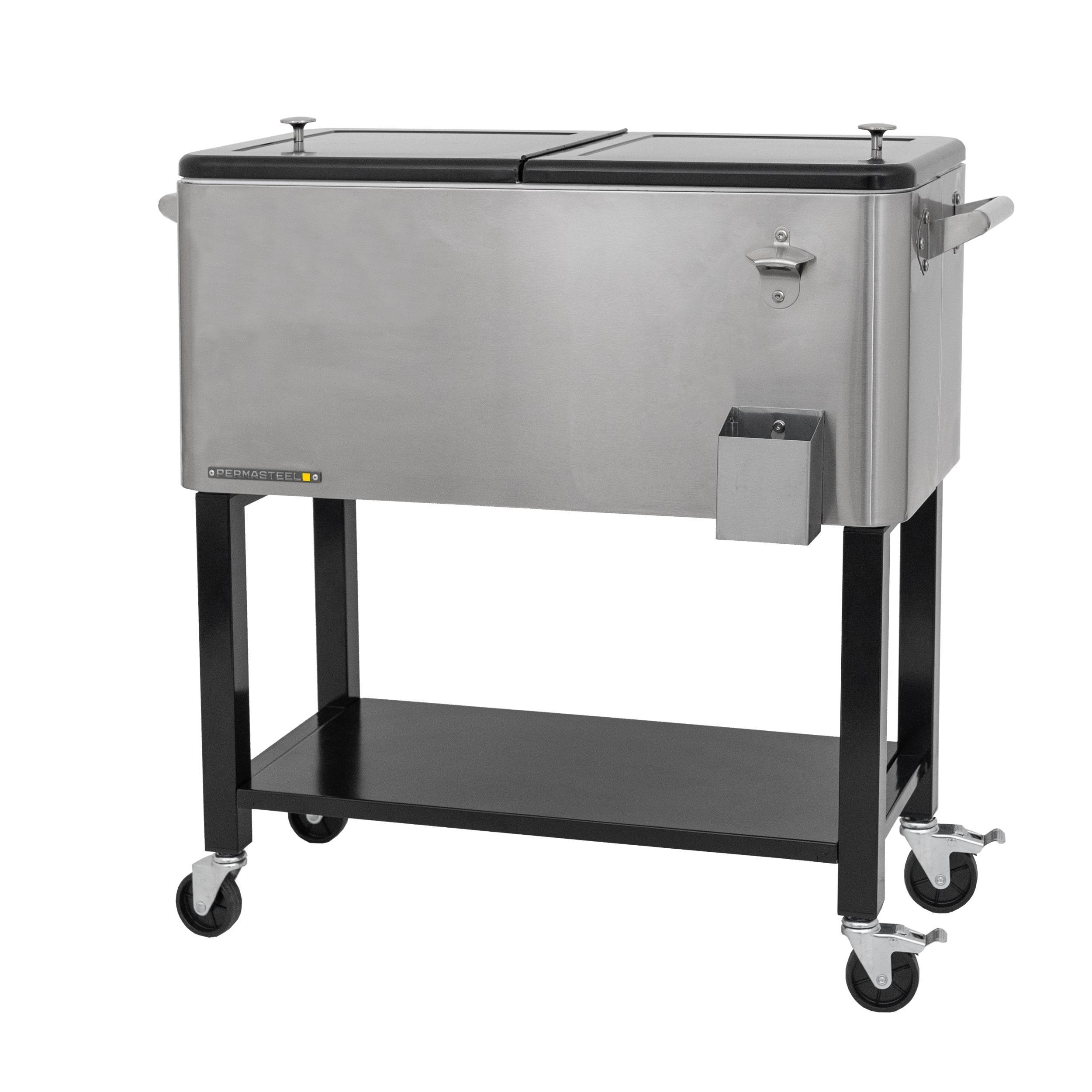Permasteel 80-Qt Outdoor Patio Cooler with Removable Basin