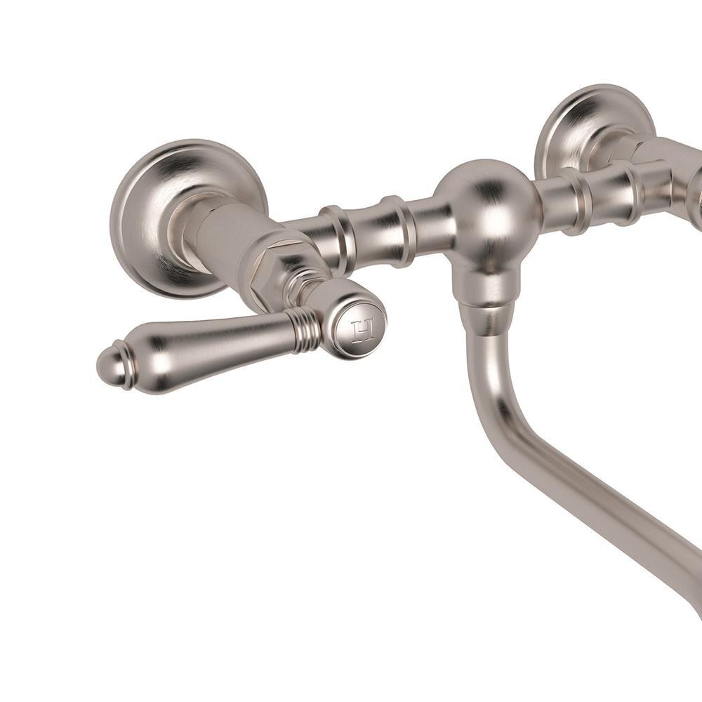 Acqui Wall Mount Bridge Lavatory Faucet