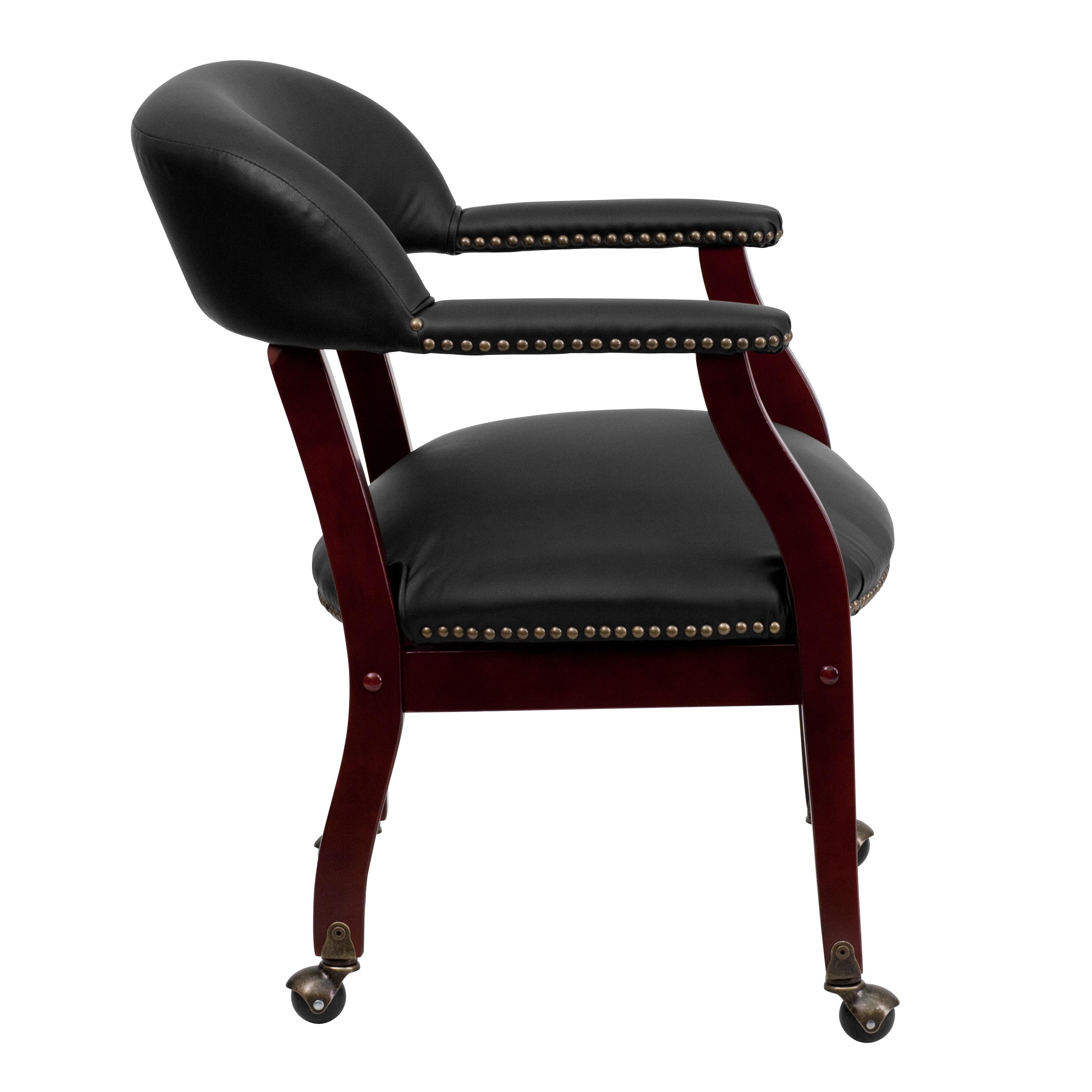 Flash Furniture Paulson Conference Chair with Accent Nail Trim and Casters