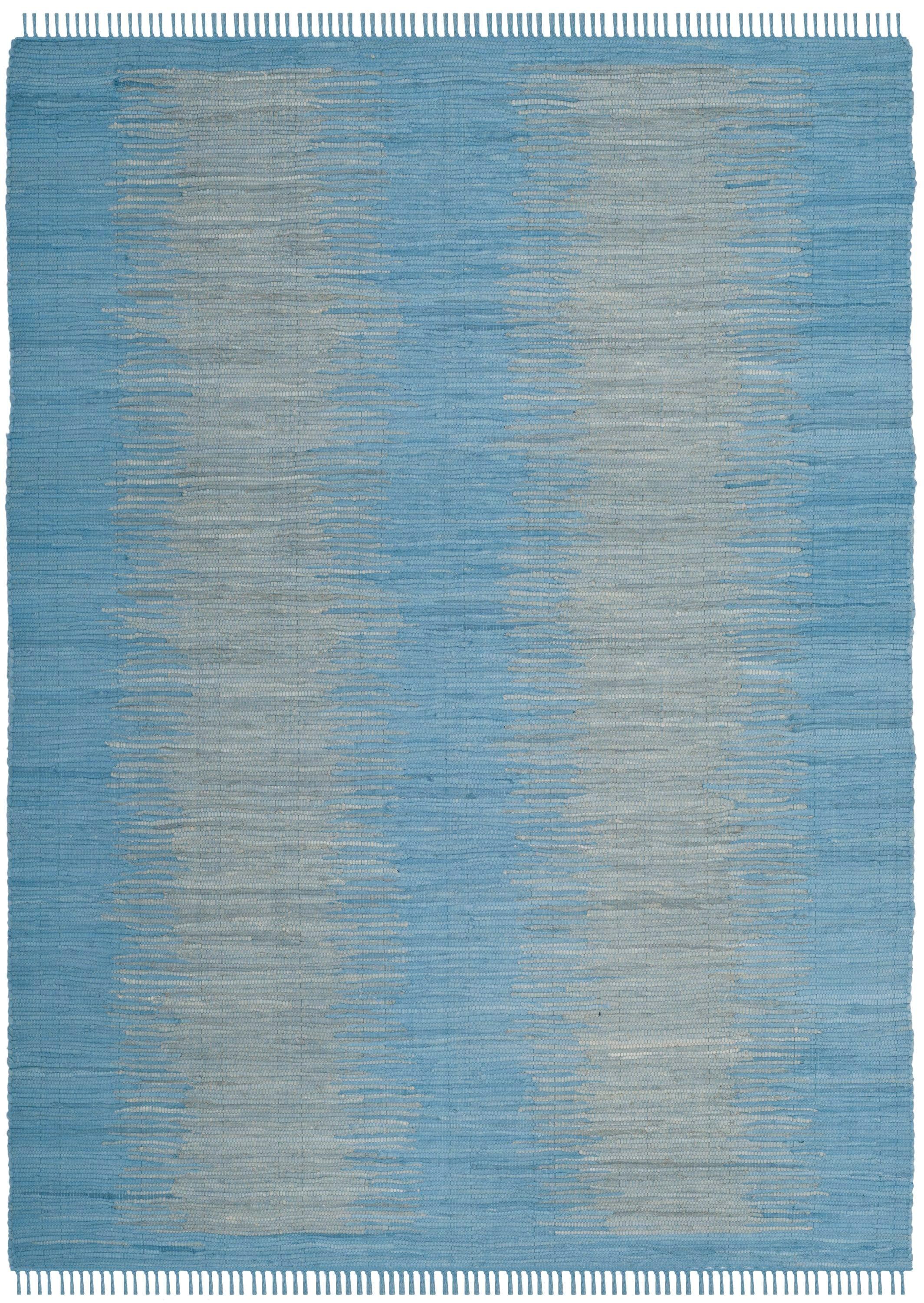 Montauk MTK718 Hand Woven Area Rug - Light Blue - 6'x9' - Safavieh.
