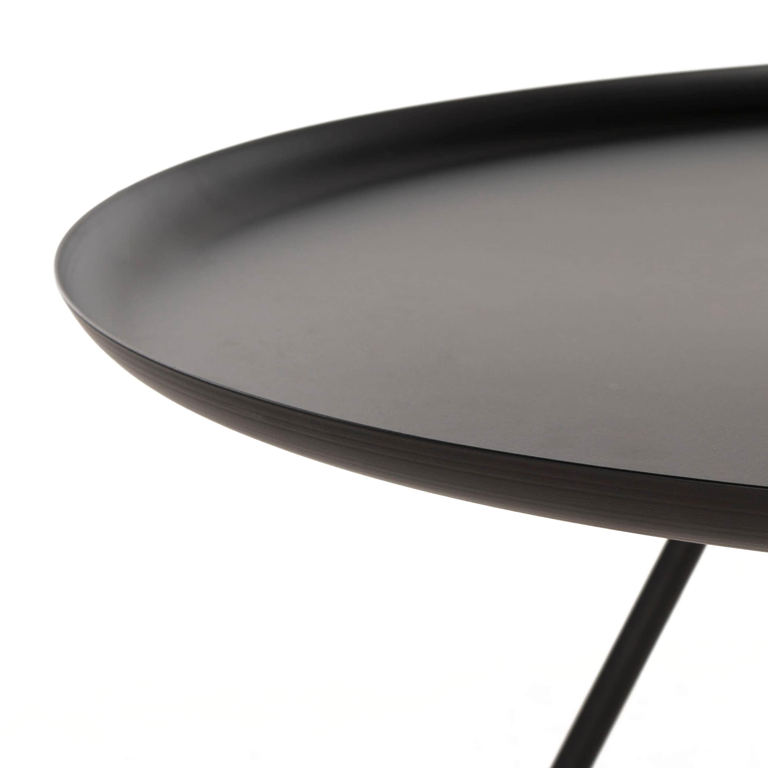 Orson Coffee Table with Metal Gold Cap - Black/Gold - Safavieh