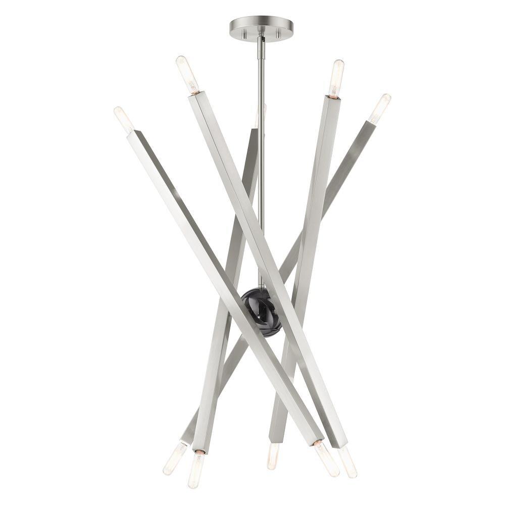 Livex Lighting - Moco - 10 Light Chandelier in Modern Style - 32 Inches wide by
