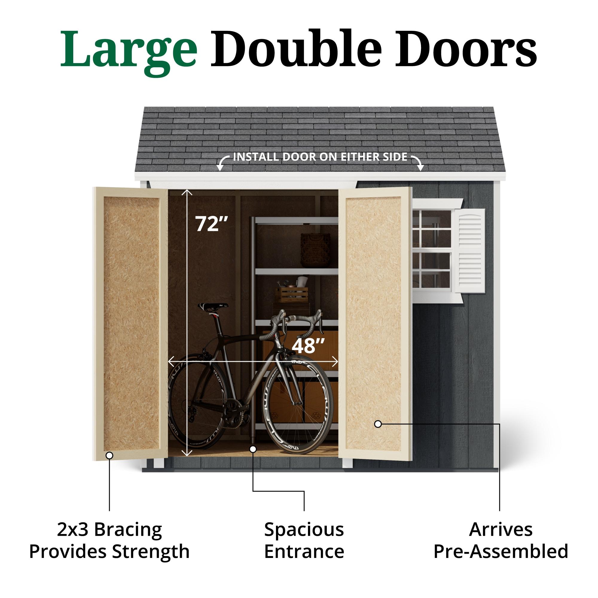 Little Cottage Co. Classic Workshop Outdoor Wood Storage Shed
