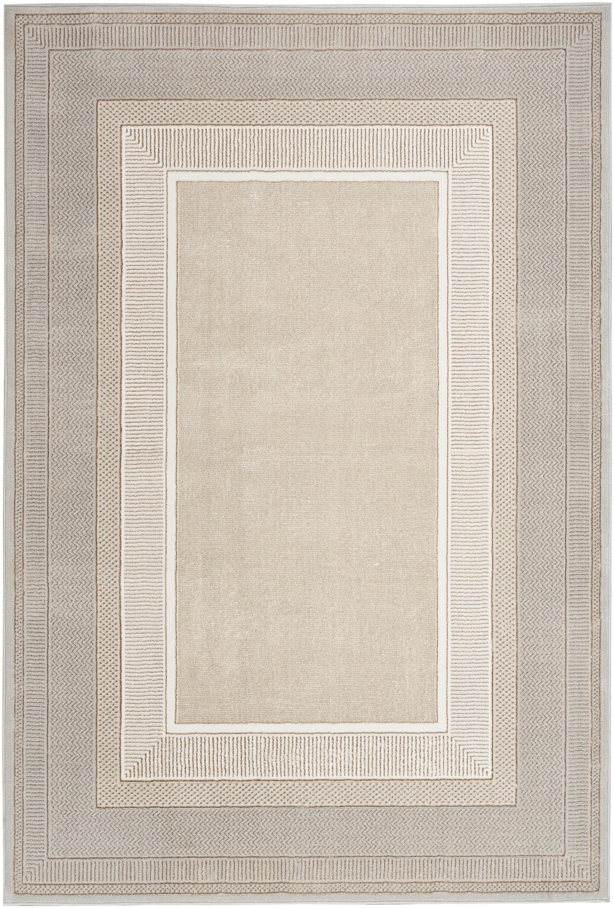 Nourison Glam 3'11" x 5'11" Ivory Modern Indoor Rug
