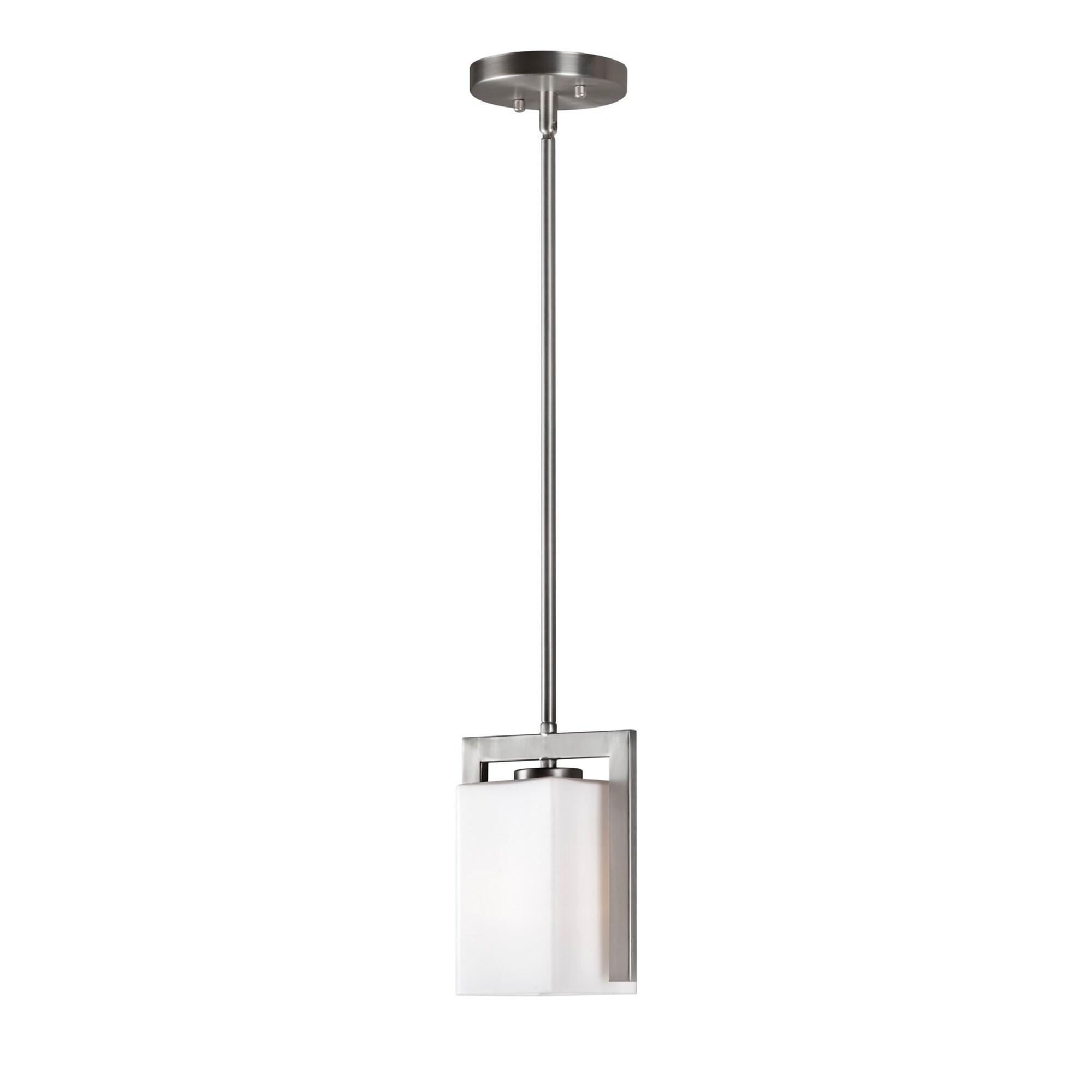 Forte Lighting 2569-01 1 Light 7" Wide Mini Pendant - Nickel