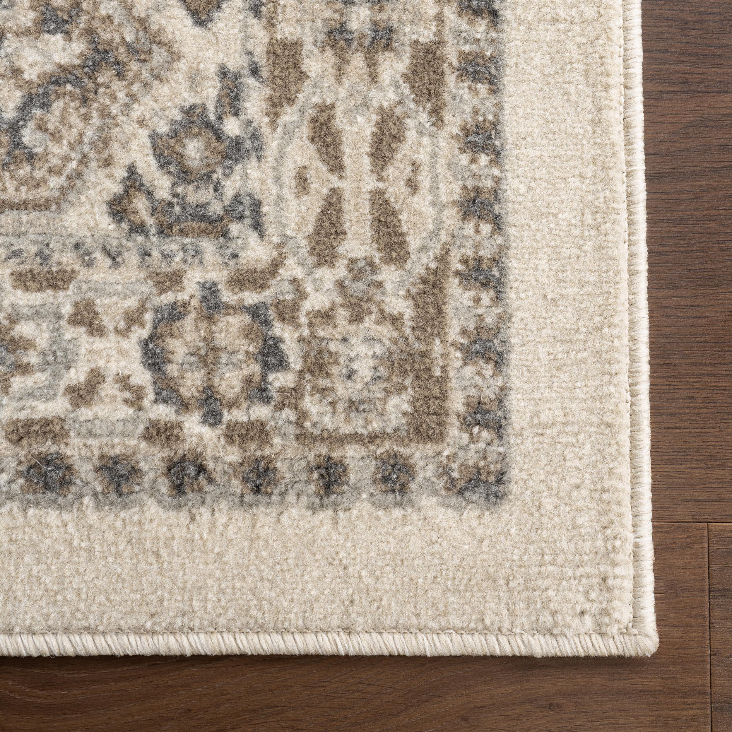 Nuloom 5x8 Becca  Tiled Indoor Area Rug, Beige, Faded Transitional Design, Stain Resistant, BedroomLiving Room, Kitchen,