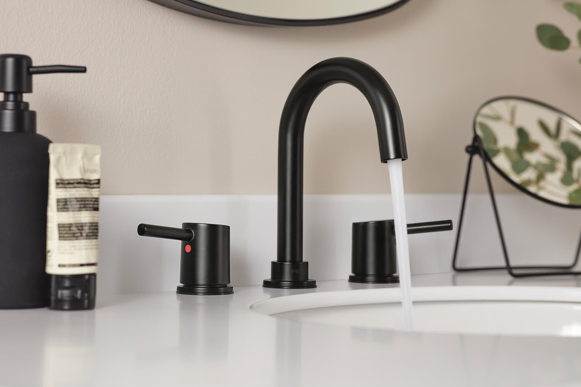 Precept Widespread 2-handle Bathroom Faucet with Drain Assembly