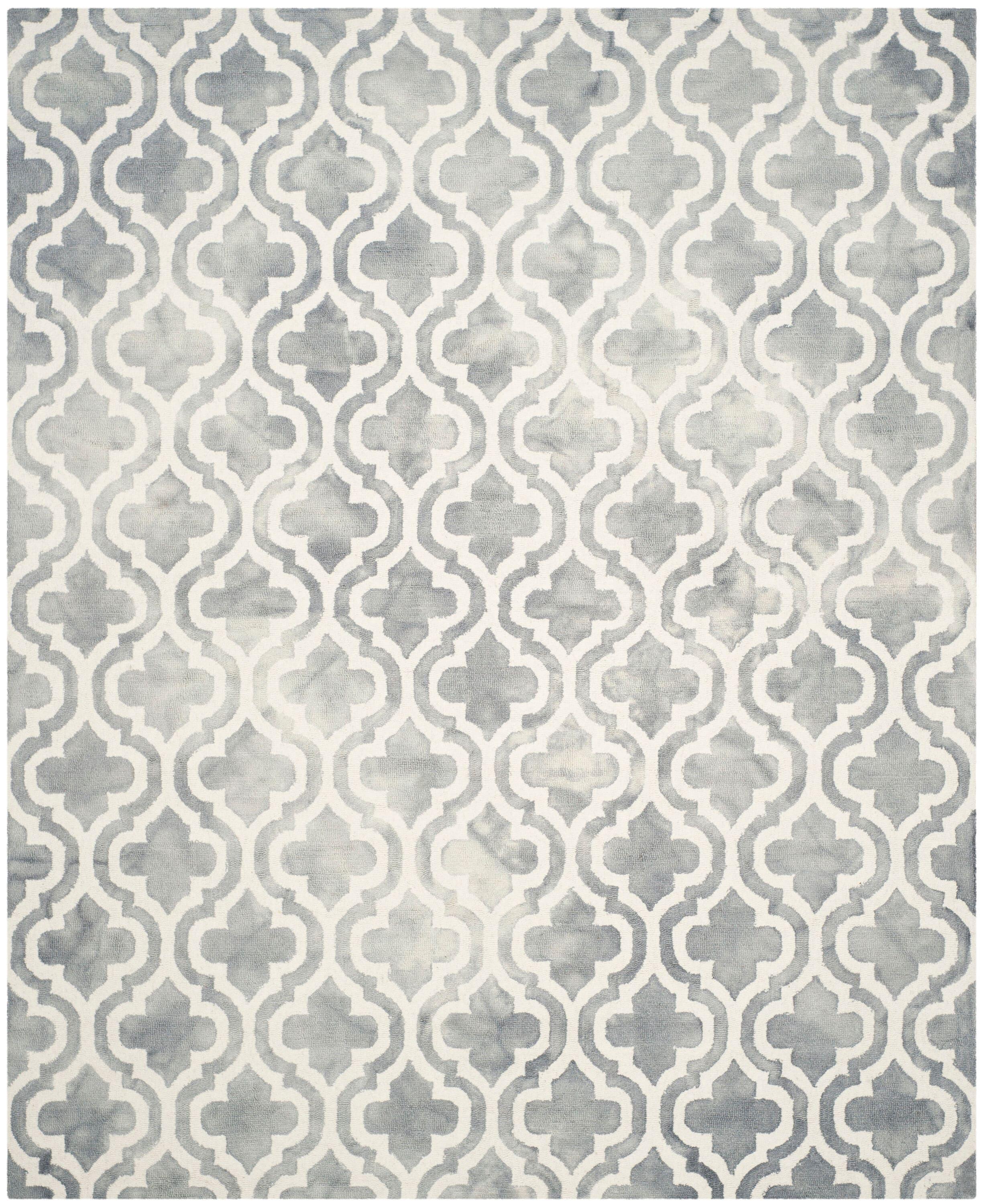 Dip Dye DDY537 Hand Tufted Indoor Area Rug - Grey/Ivory - 9'x12' - Safavieh