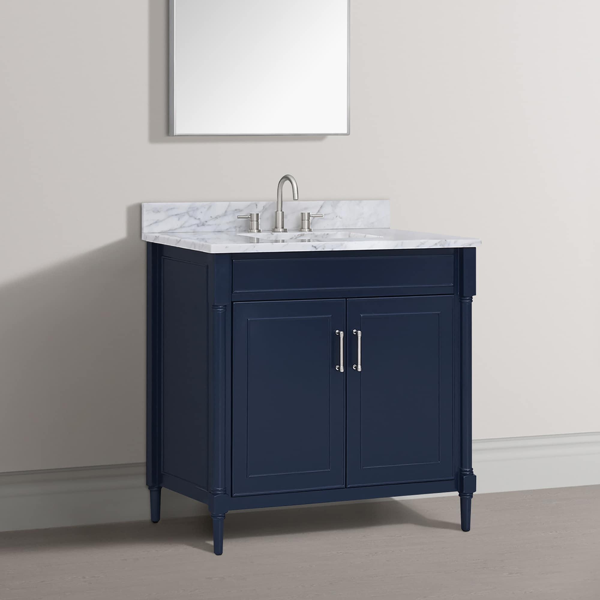 Addison 37'' Single Bathroom Vanity with Marble Top