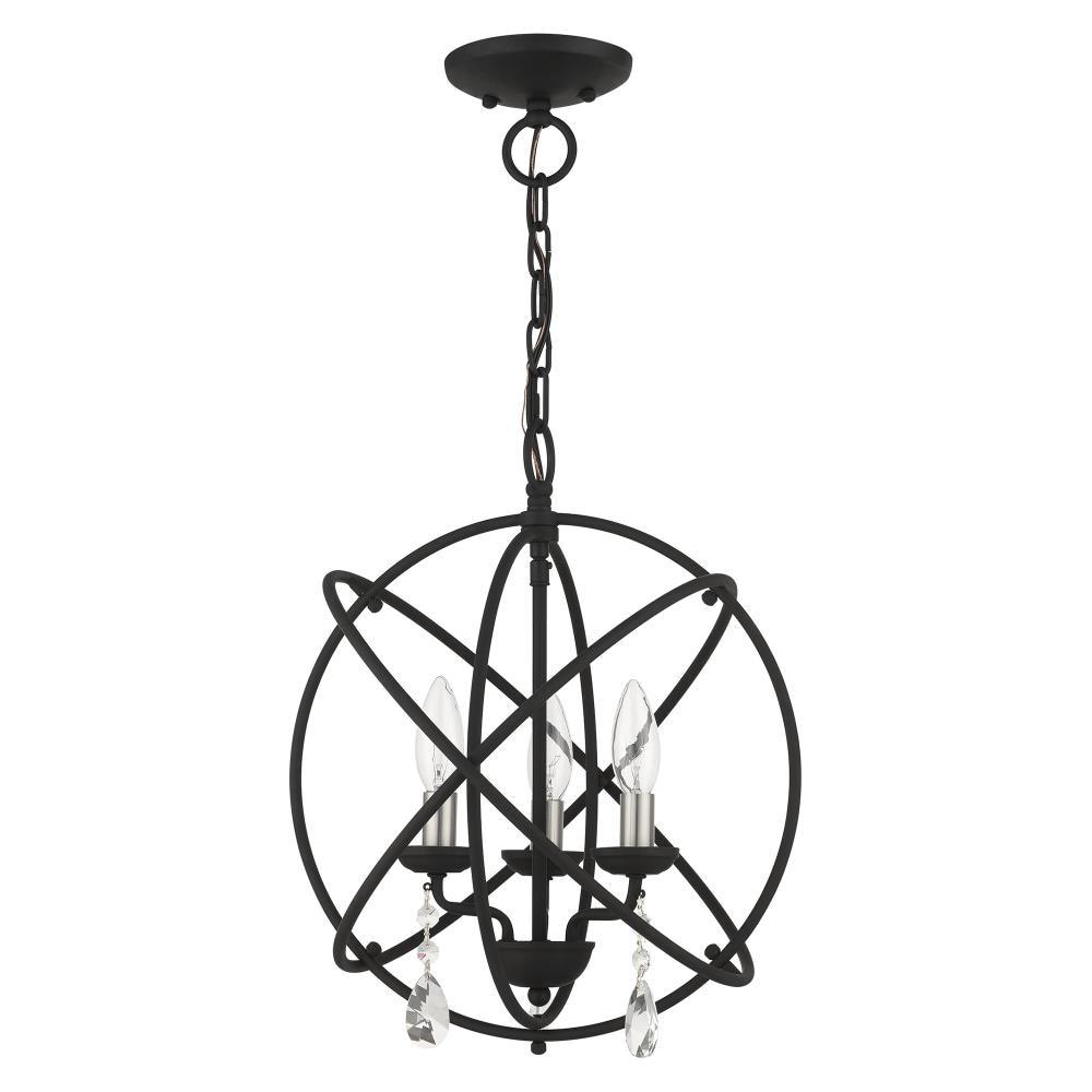 Livex Lighting Aria 3 - Light Chandelier in  Black