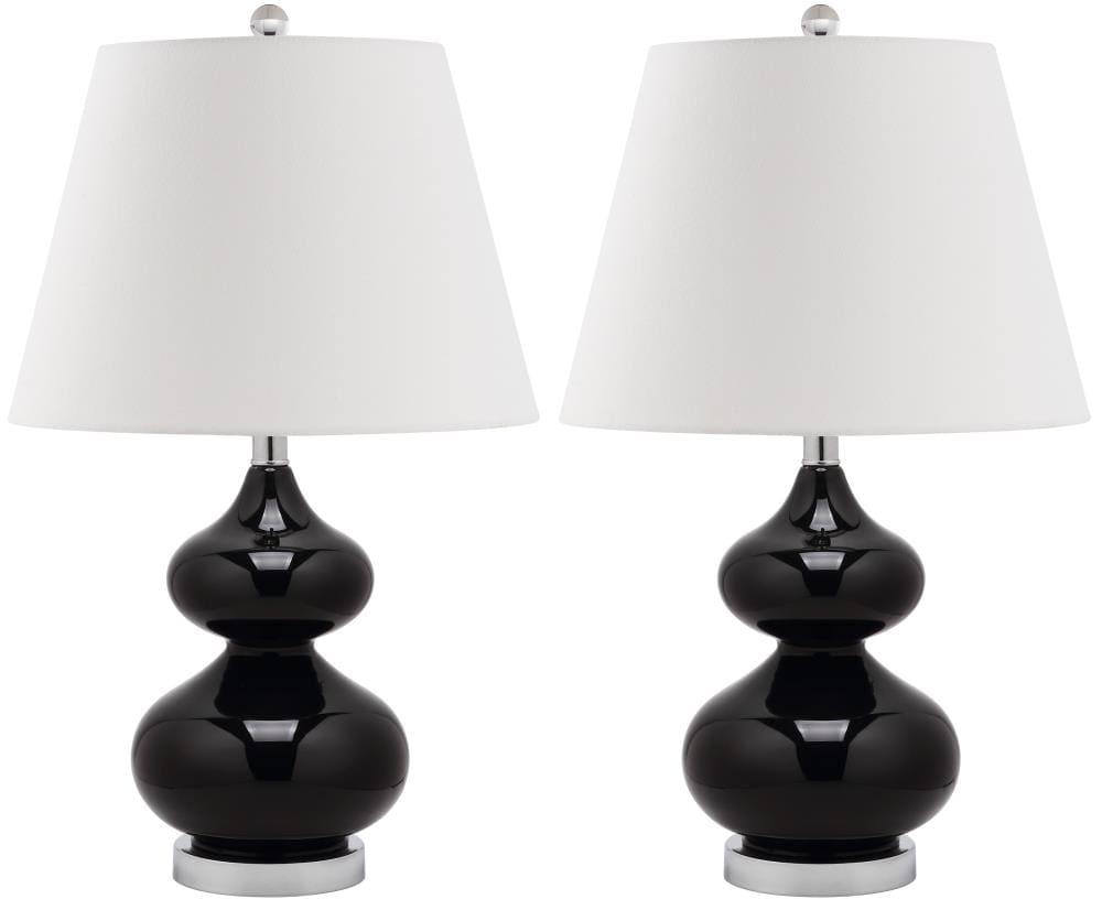 Eva Double Gourd Table Lamp (Set of 2) - Black - Safavieh.