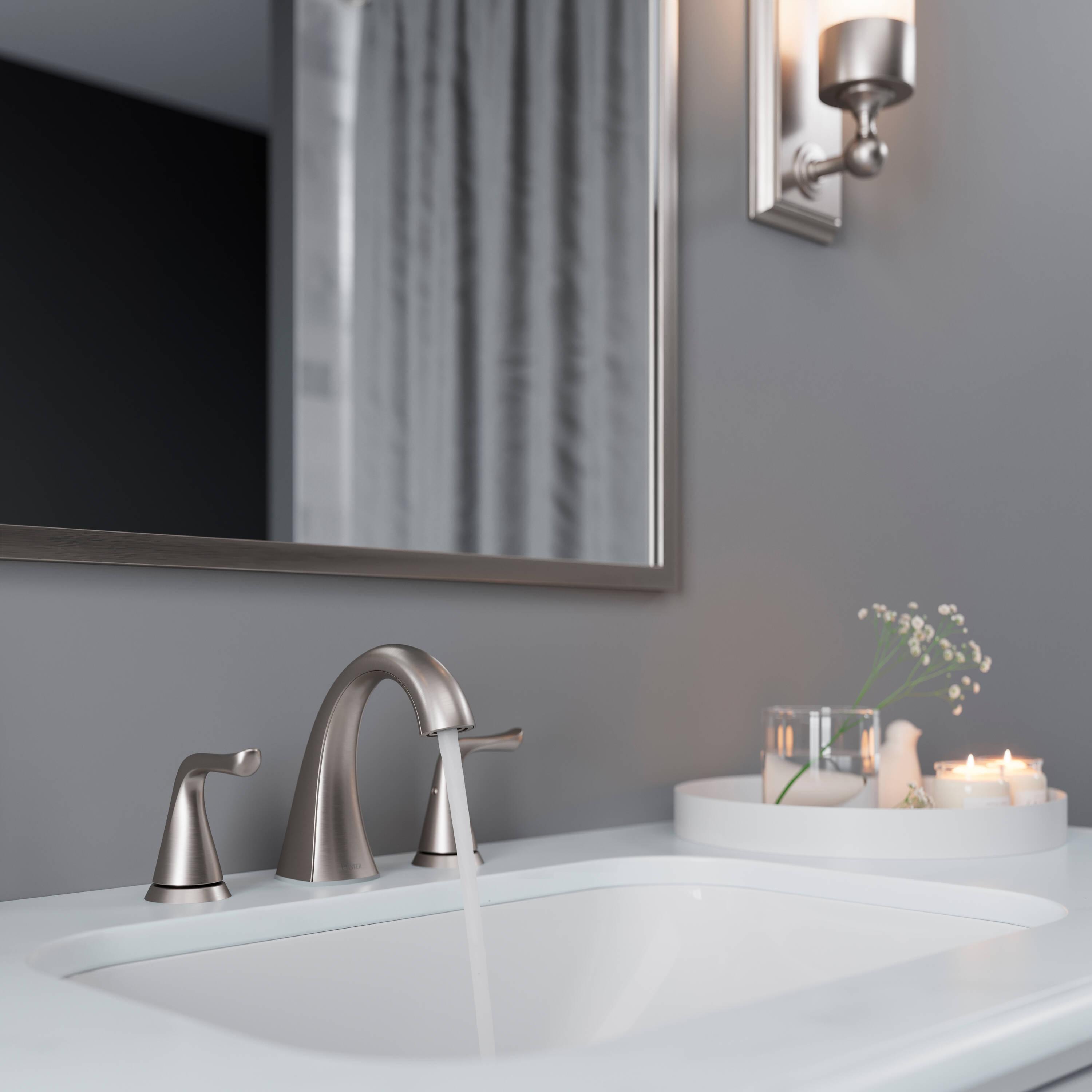 Pfister LF-049-MALGS Willa Widespread Bathroom Faucet with Drain Assembly