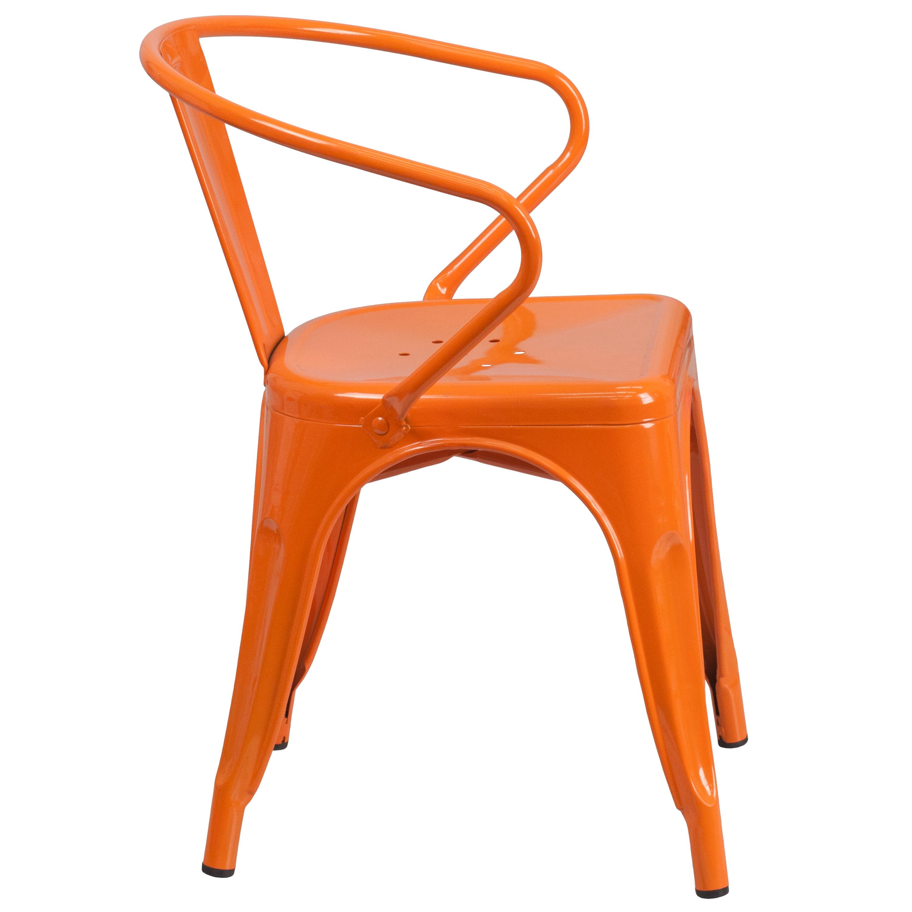 Hucheson Metal Indoor-Outdoor Chair with Arms