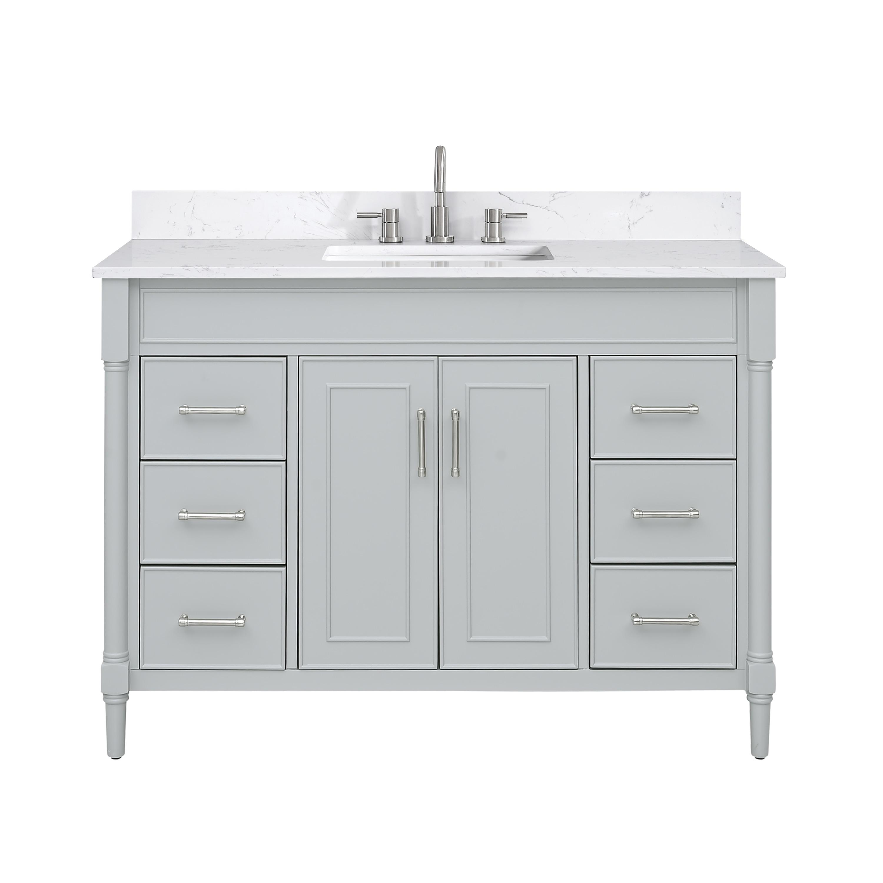 Bristol 49'' Single Bathroom Vanity with Engineered Stone Top