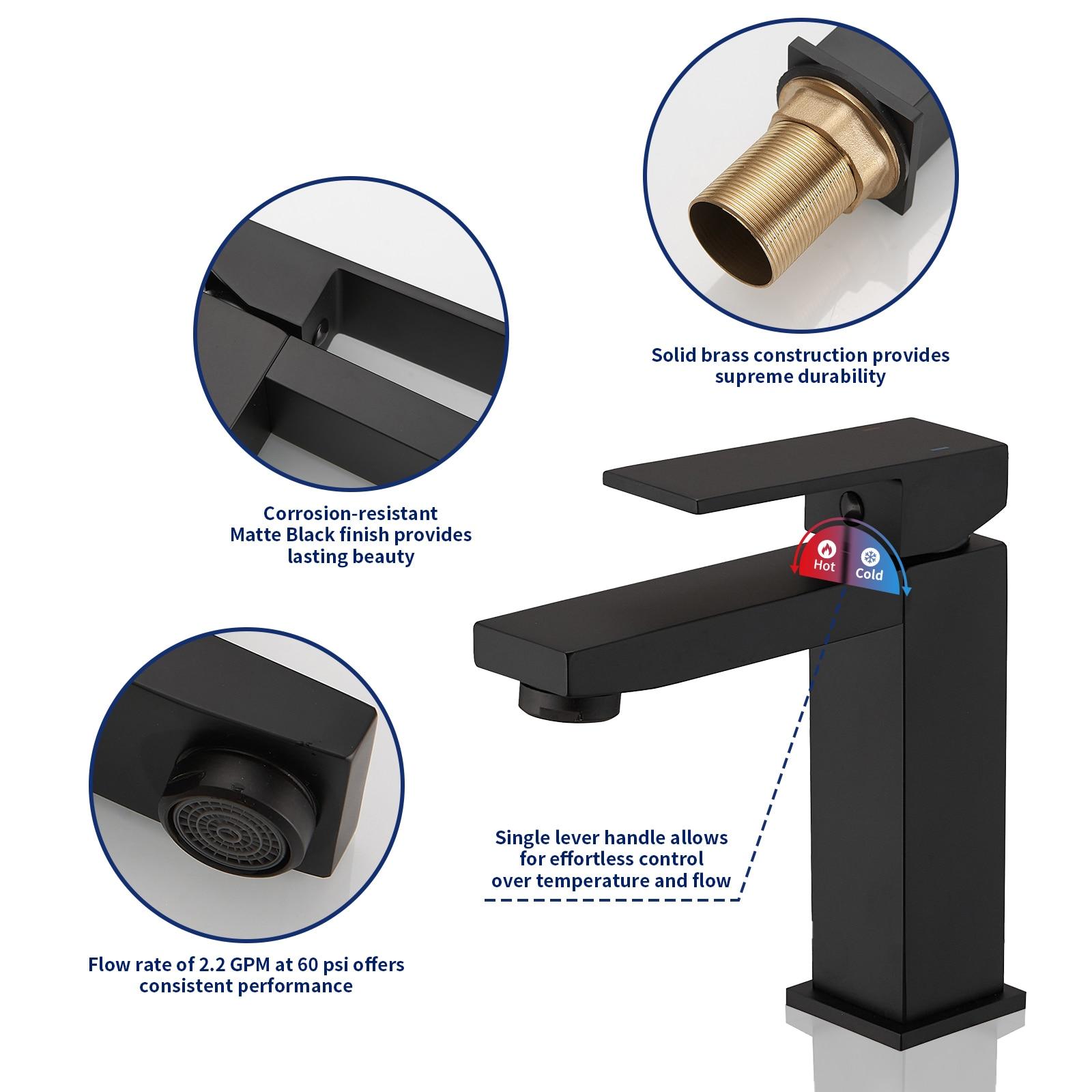 Single-Hole Single-handle Bathroom Faucet