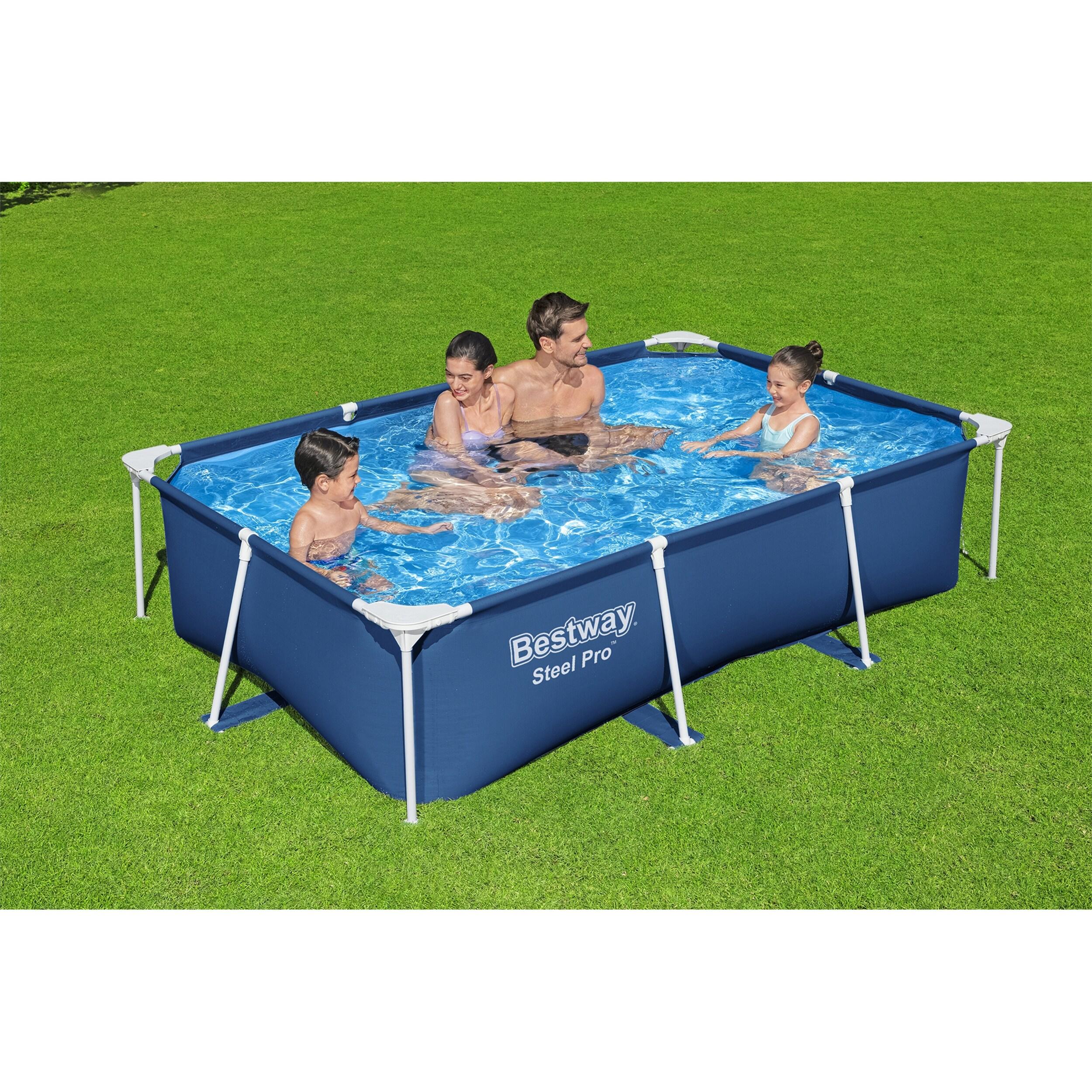 Bestway Bestway Steel Pro Rectangular Above Ground Swimming Pool Set