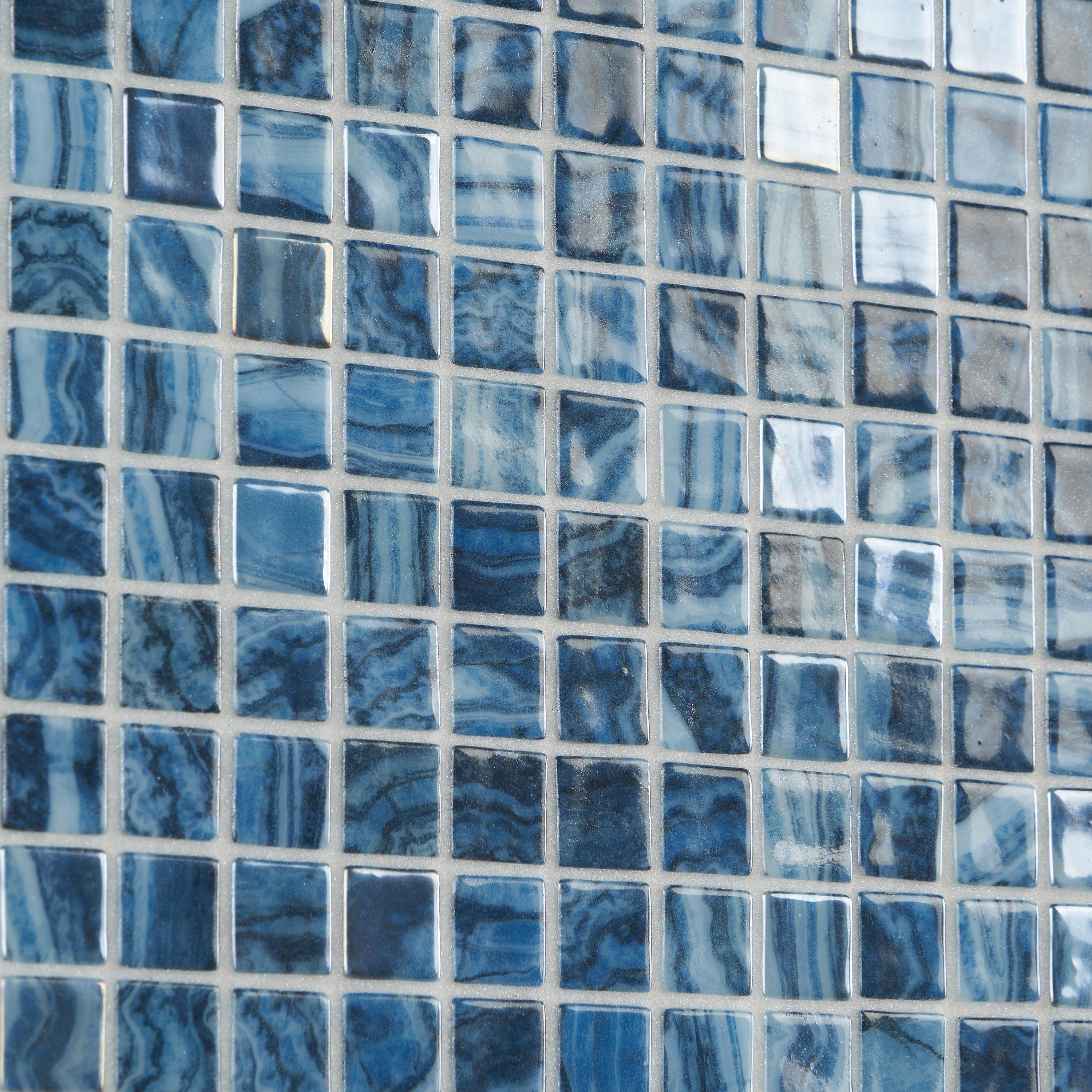 Rapids 1" x 1" Glass Grid Mosaic Wall & Floor Tile