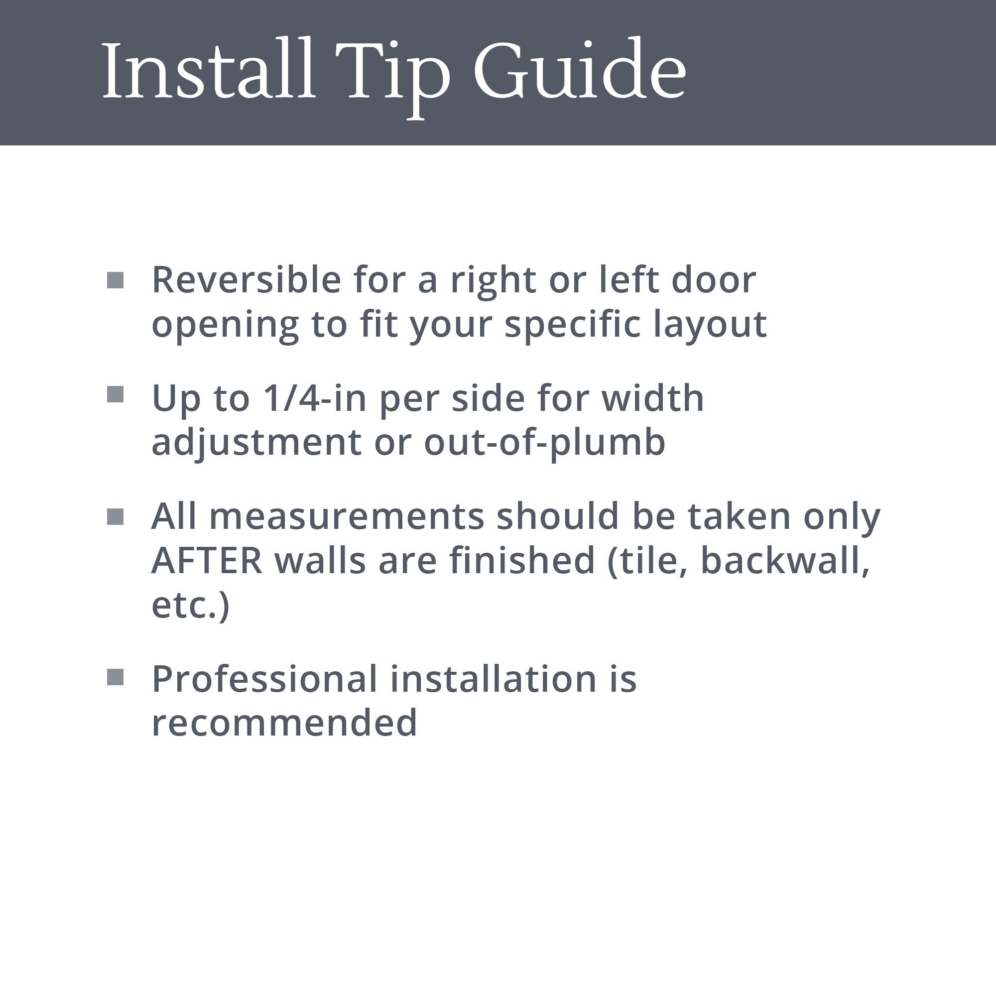 DreamLine Alliance Pro BG 56-60 in. W x 70 3/8 in. H Semi-Frameless Sliding Shower Door