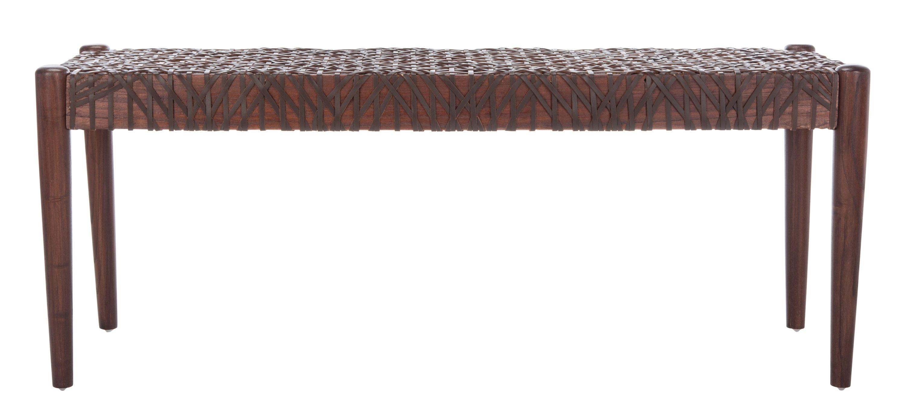 Kazbah 47" Genuine Leather Bench