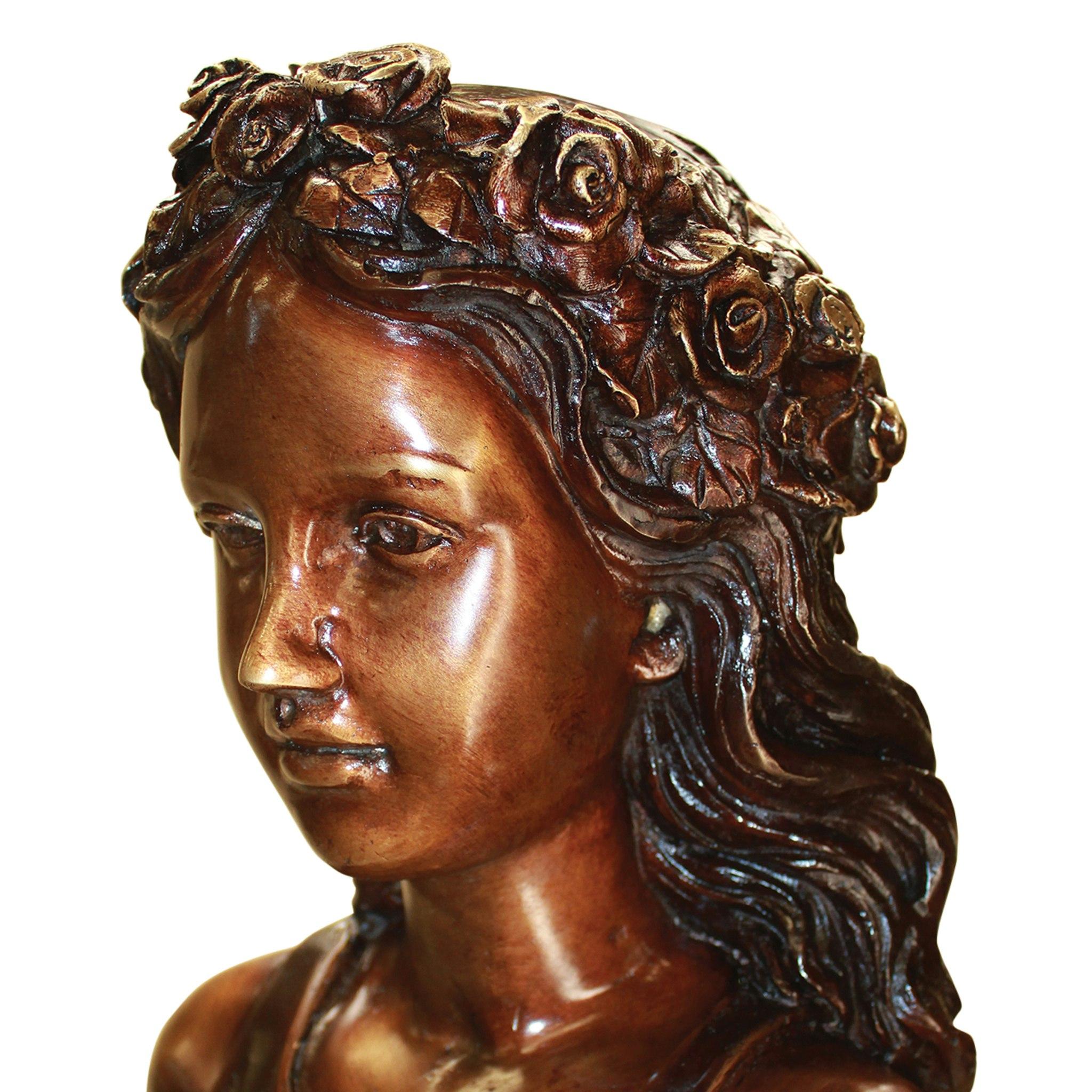 Leaf Maiden Cast Garden Statue