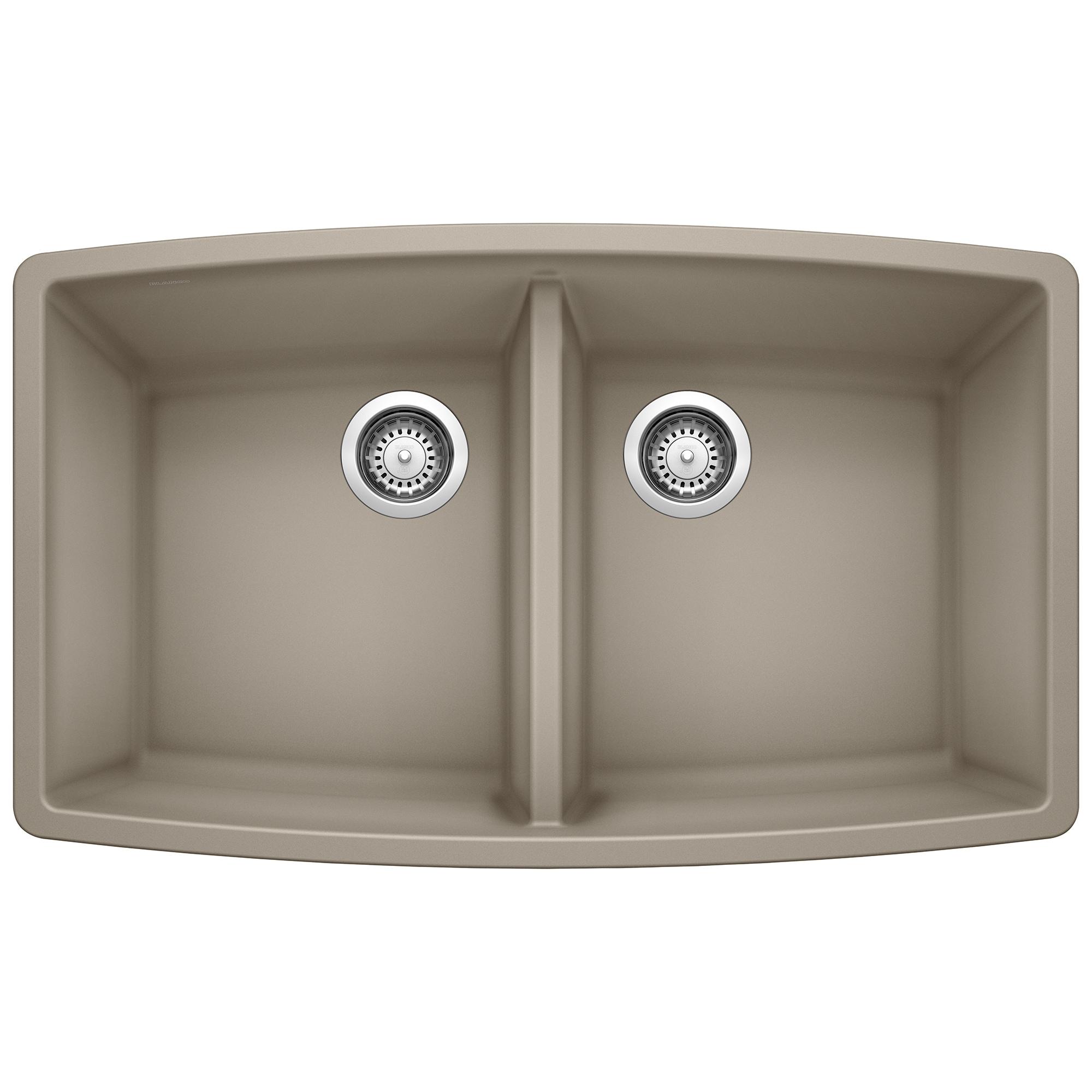 Performa SILGRANIT 33" L x 19" W Double Bowl Undermount Kitchen Sink