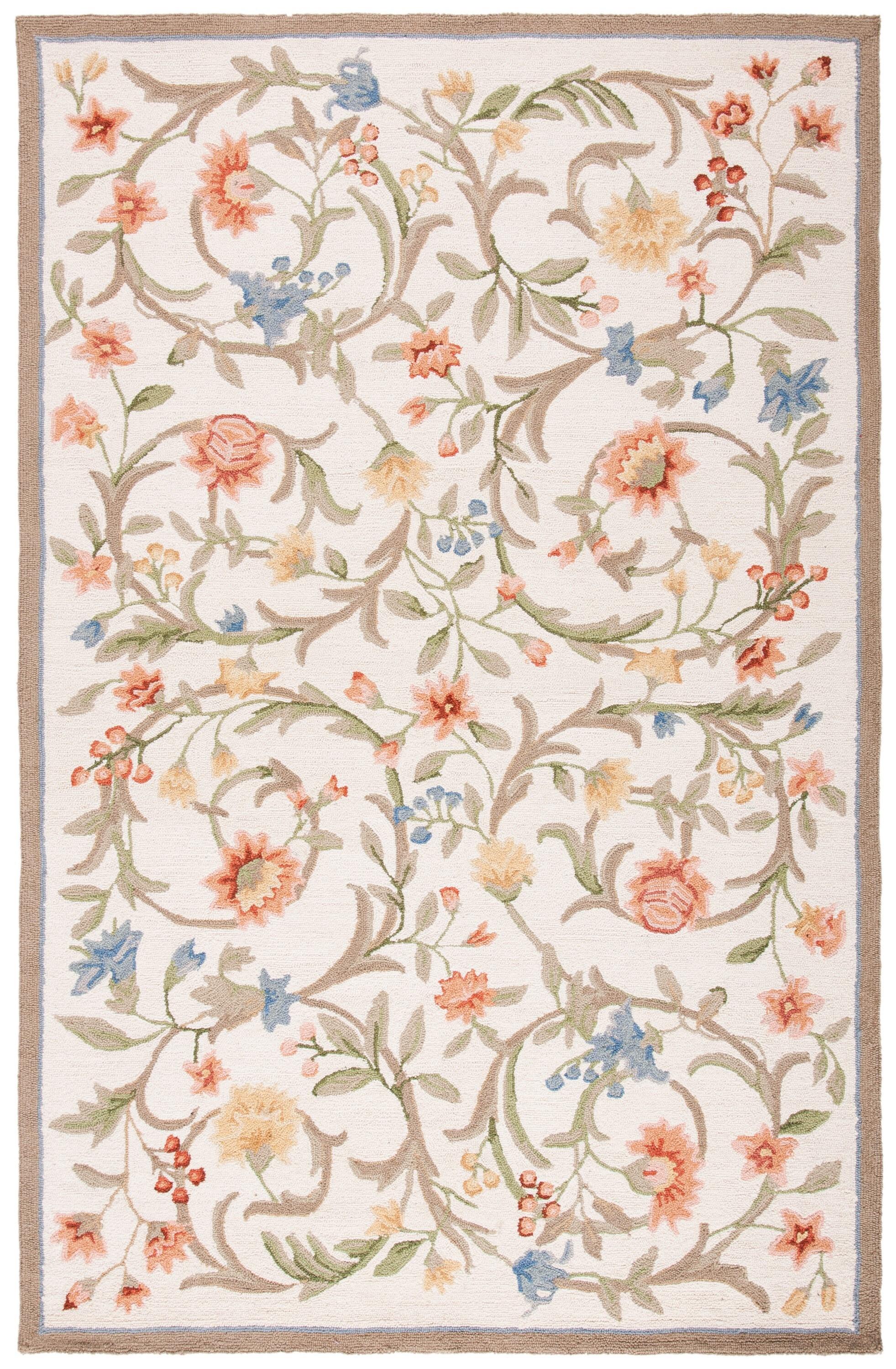 Chelsea HK248 Handmade Area Rug - 5'3"x8'3" - Ivory - Safavieh