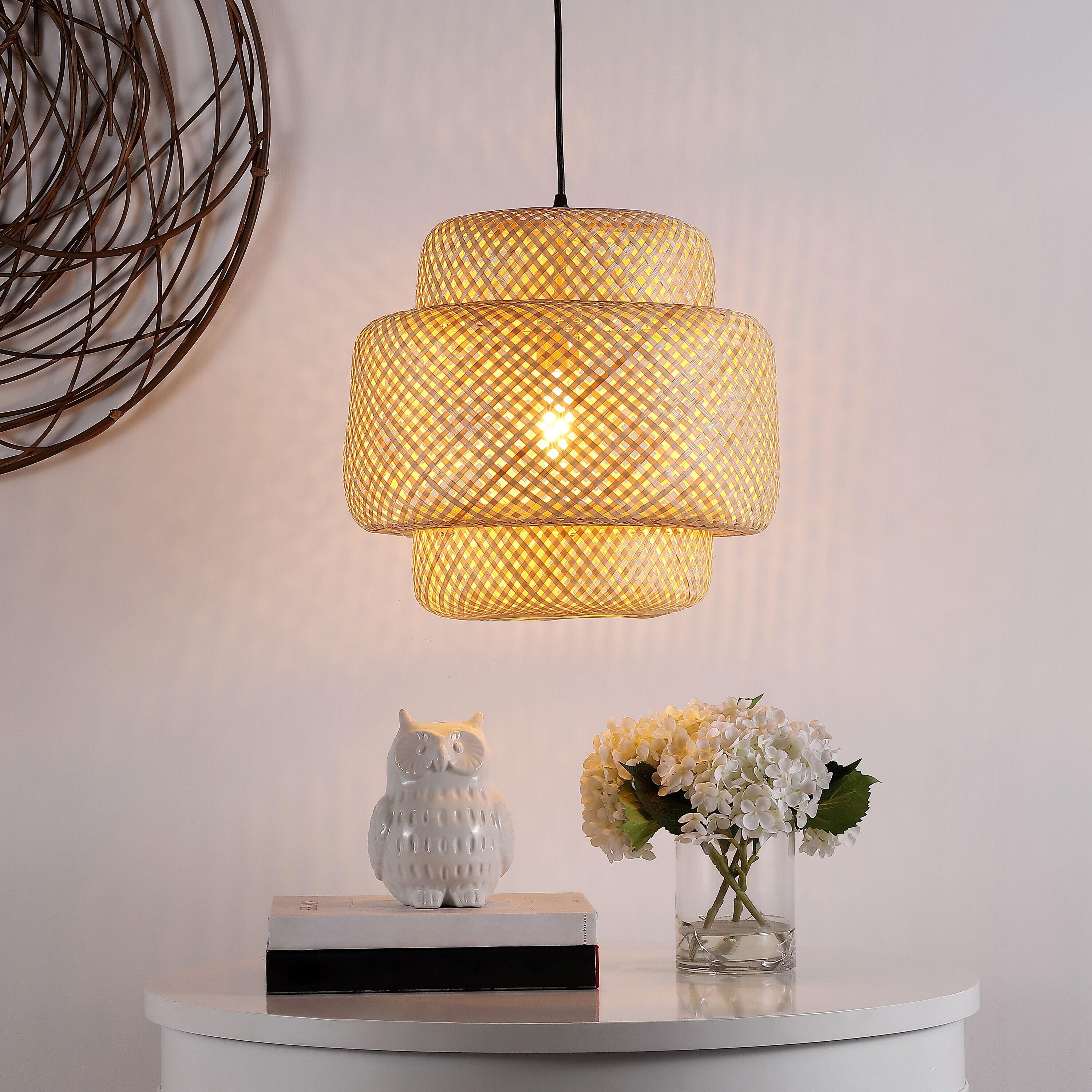 Klara 16.5" Pendant - PND4128 - Natural - Safavieh