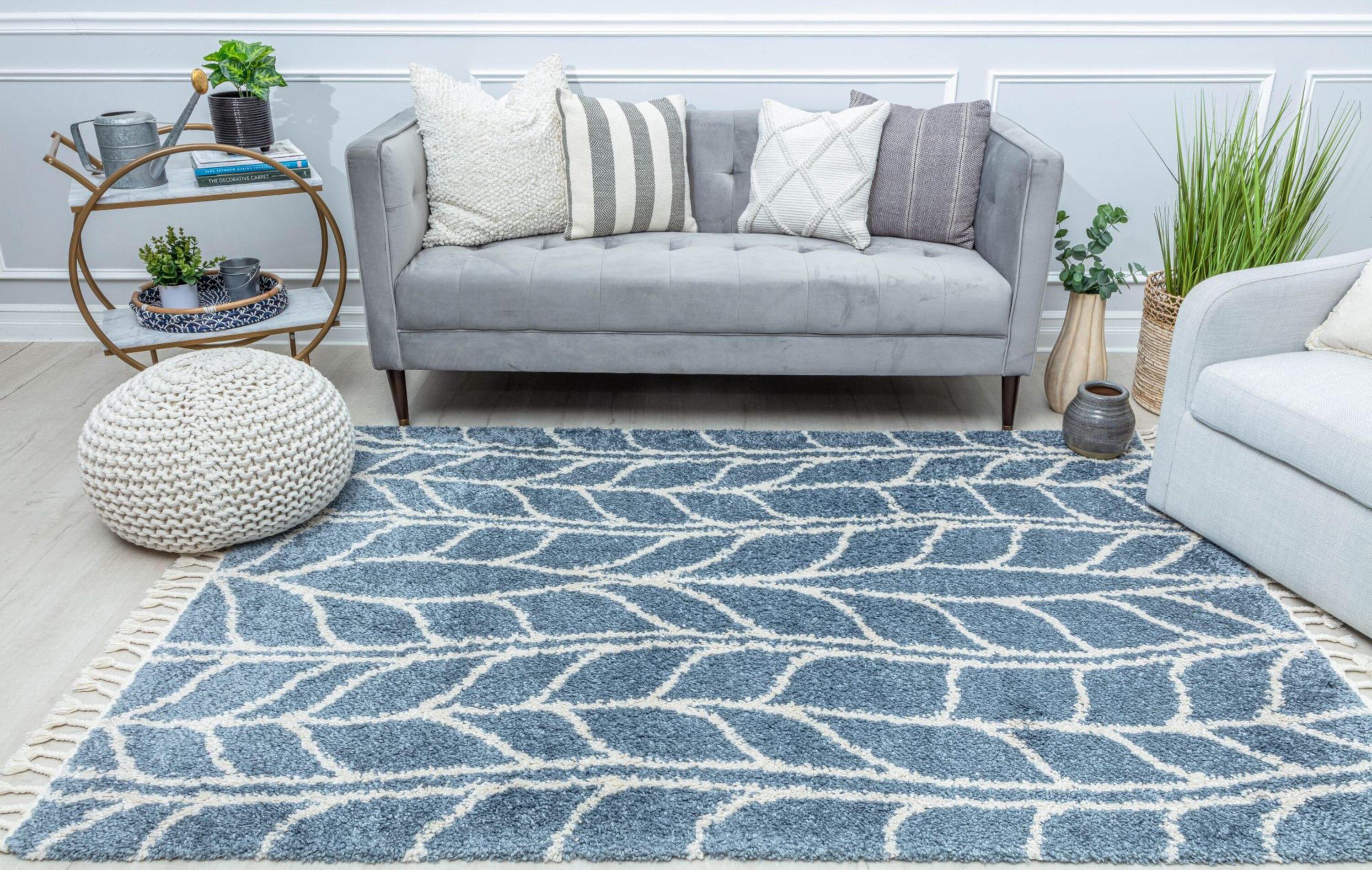 Bennett Geometric Sky Vine Area Rug