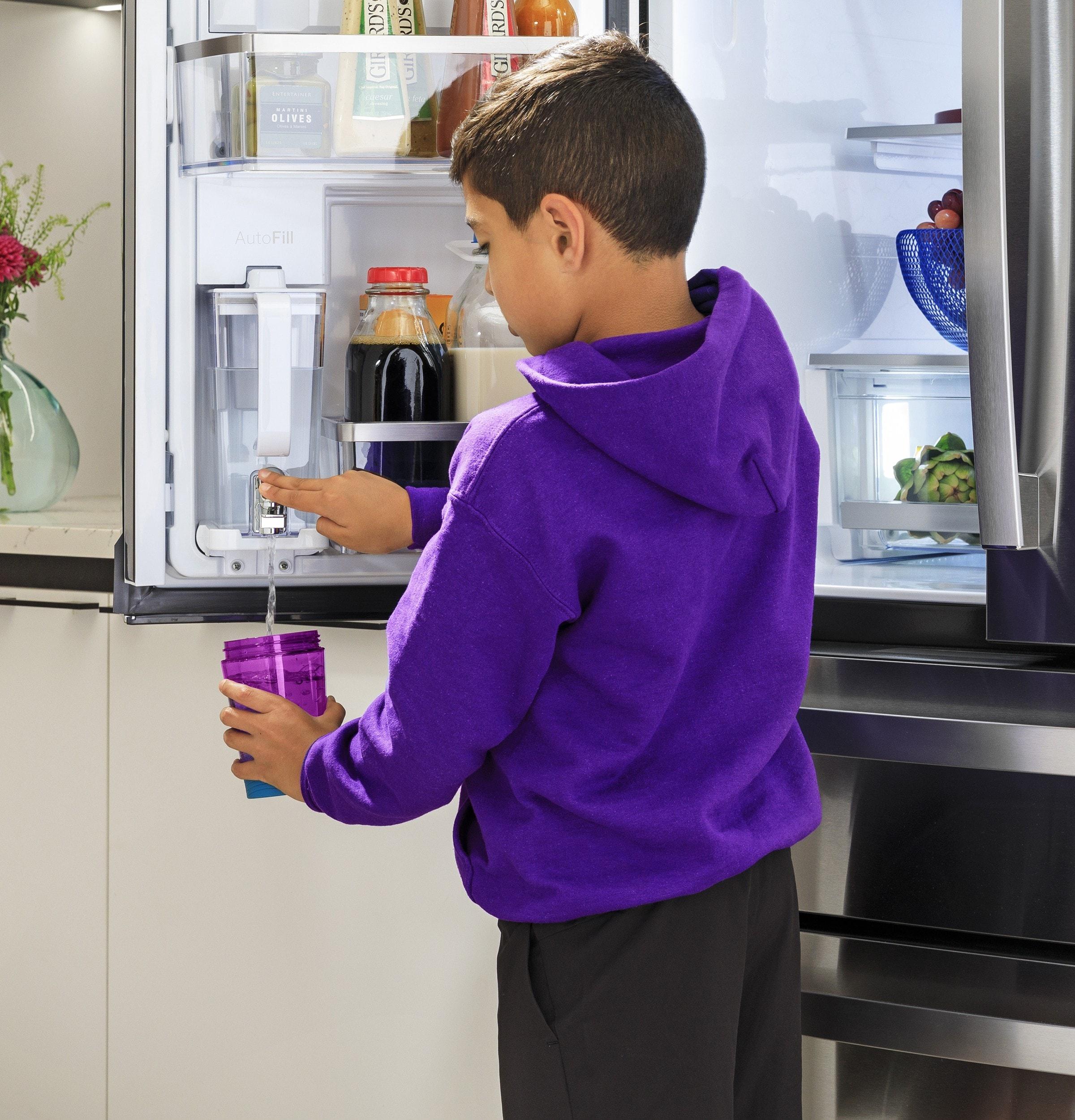 GE Profile™ Series Energy Star Smart 28 Cu. Ft. Fingerprint Resistant Quad-Door Refrigerator