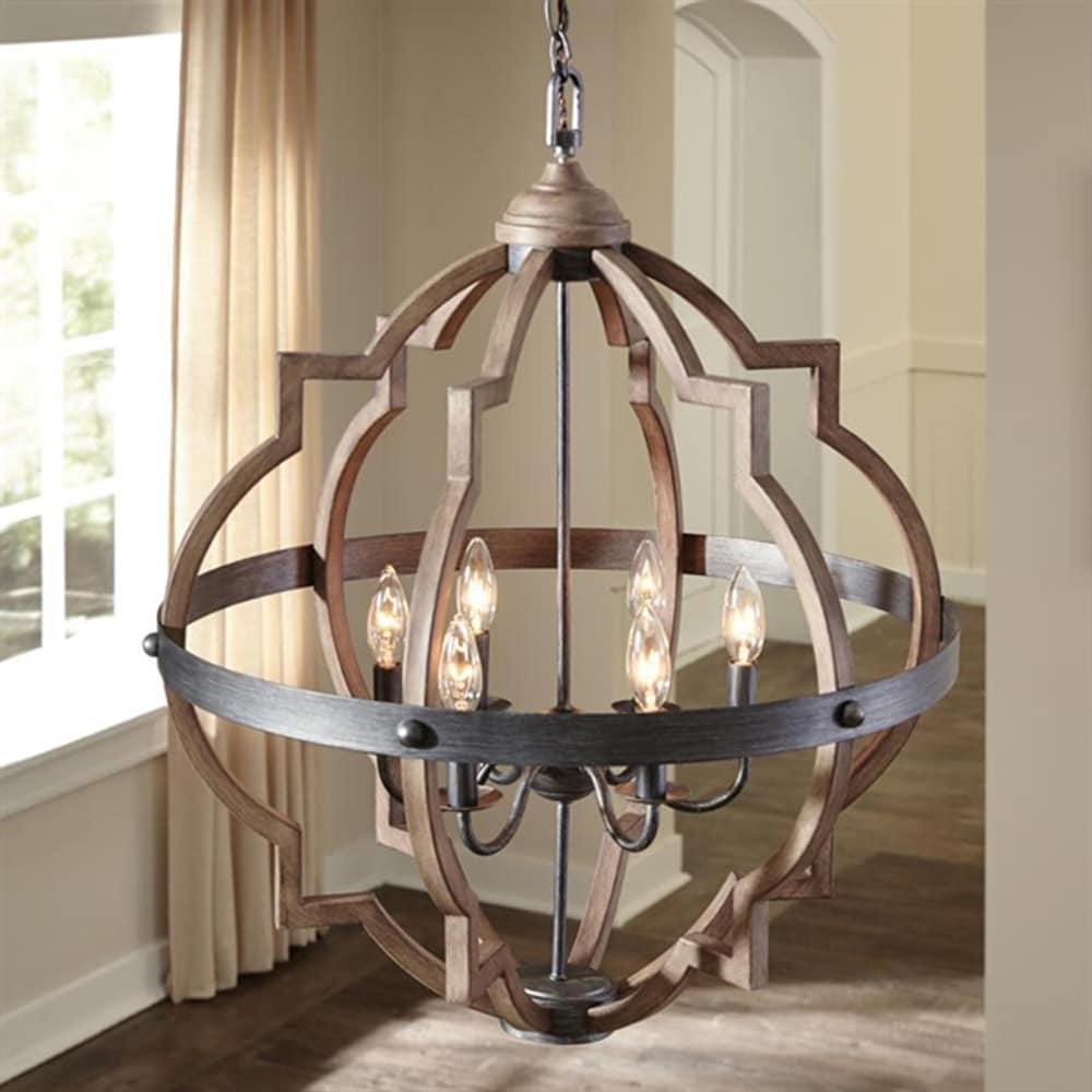 Stardust Chrome Quatrefoil 4-Light Incandescent Pendant