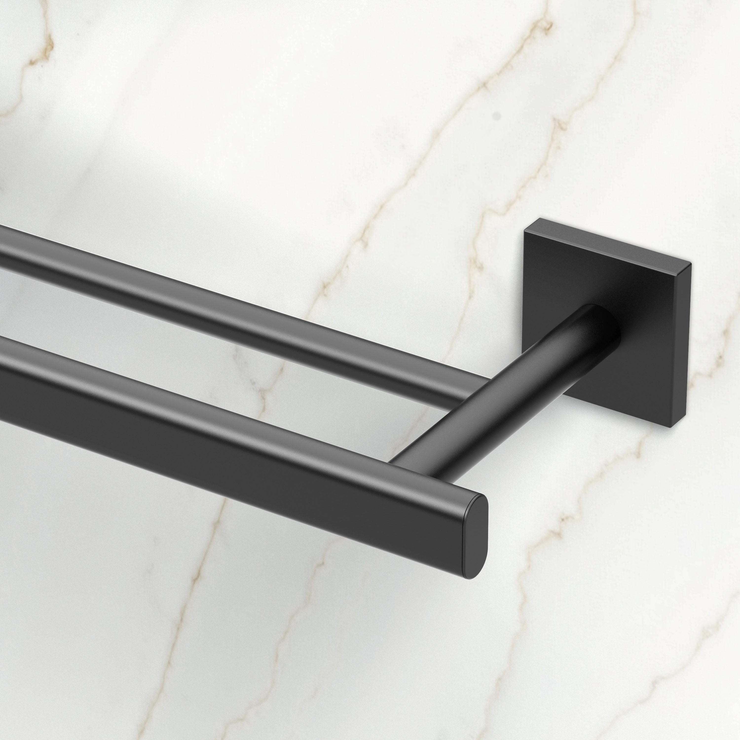 Elevate 24" Wall Mount Double Towel Bar | Towel Rack with 2 Bars