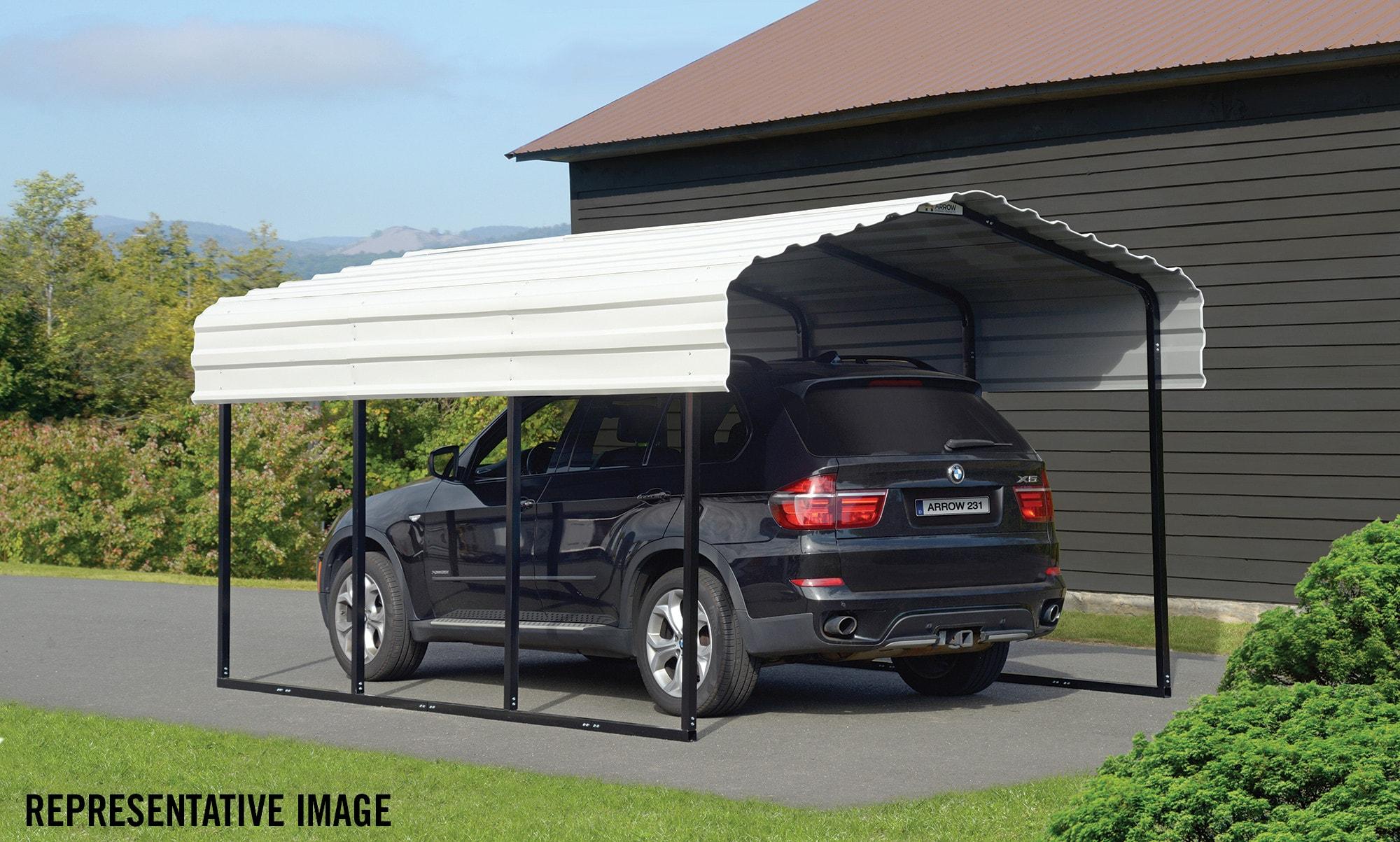 Arrow Arrow Galvanized Steel Carport