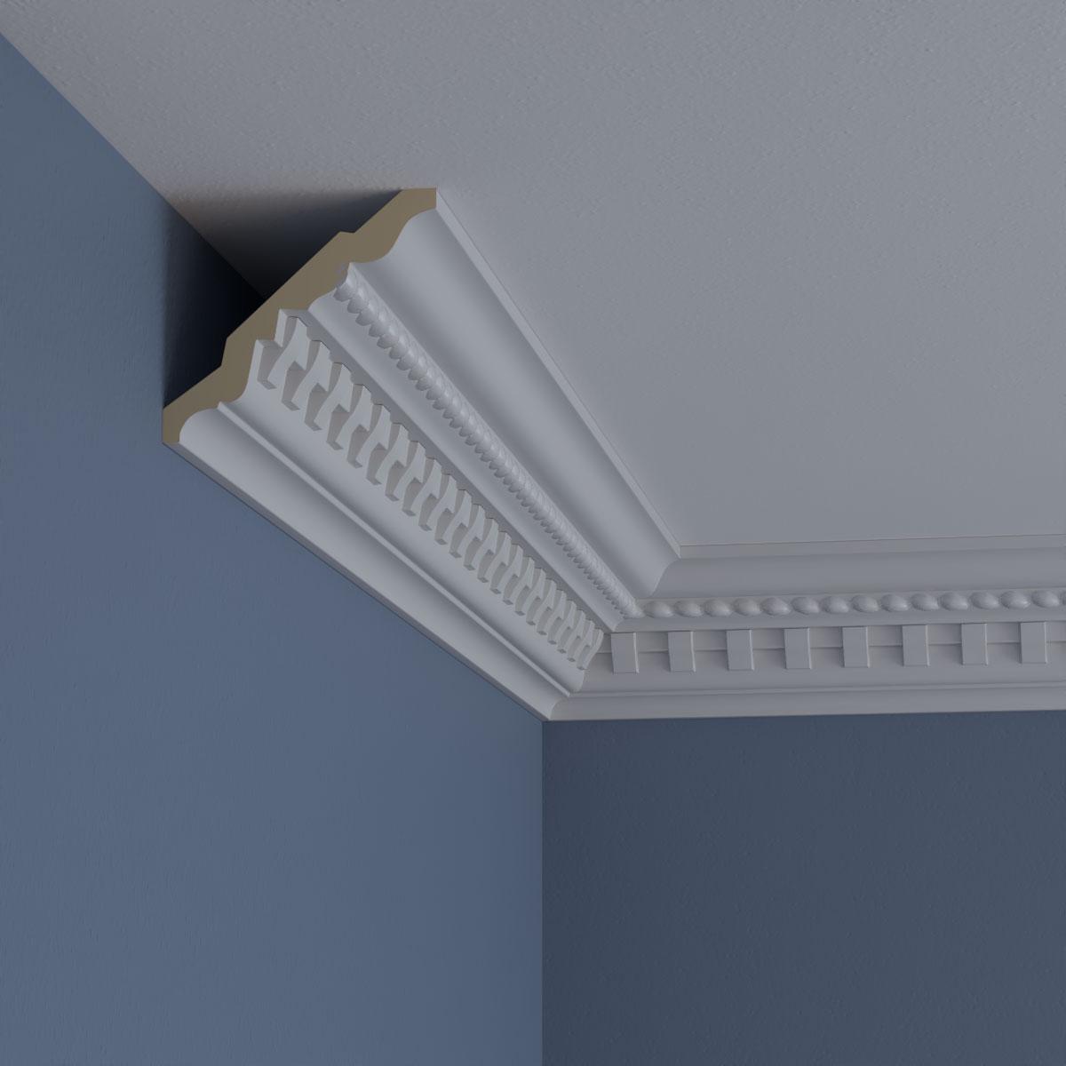 Bulwark Dentil and Rope Crown Moulding