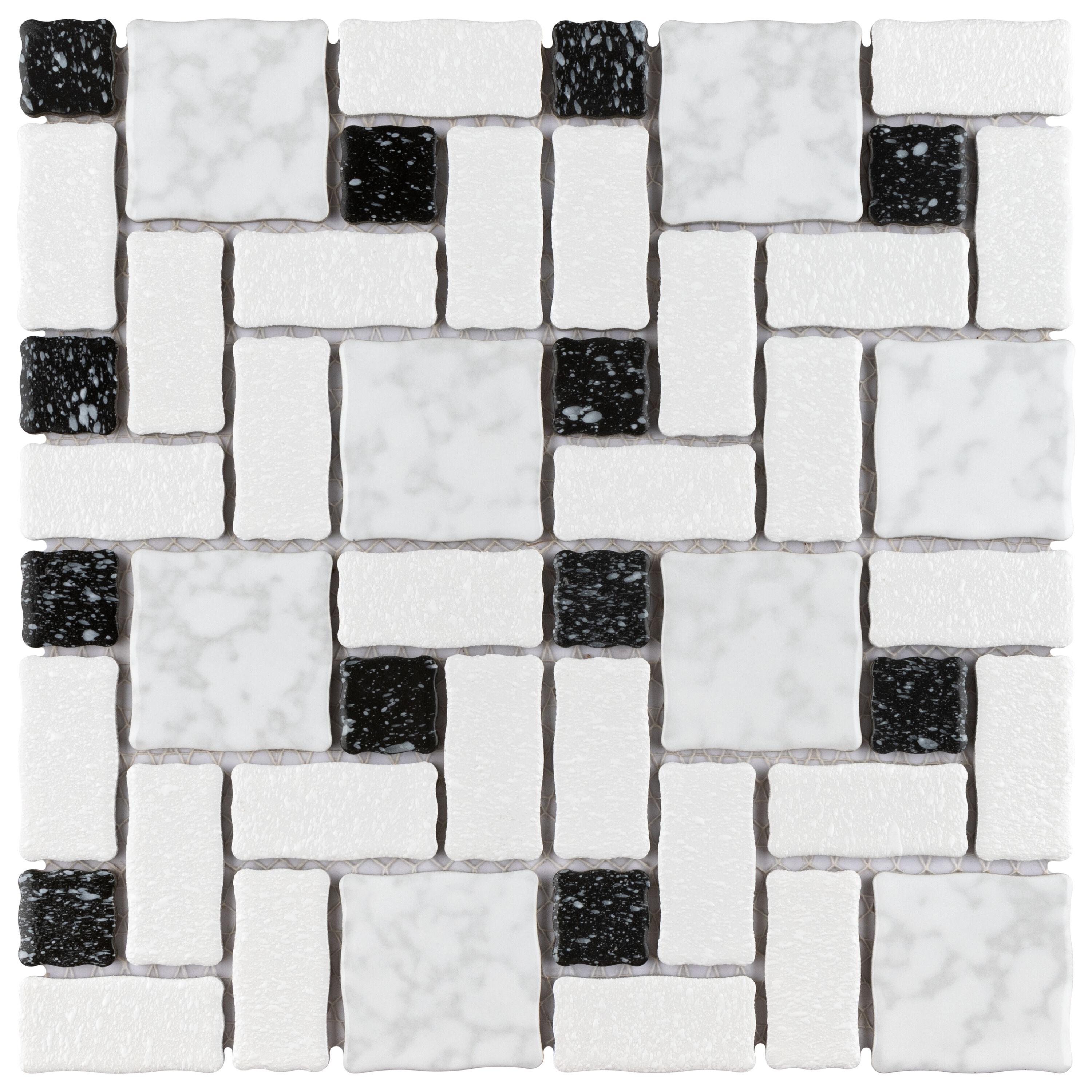 Academy Random Sized Straight Edge Porcelain Versailles Mosaic Wall & Floor Tile