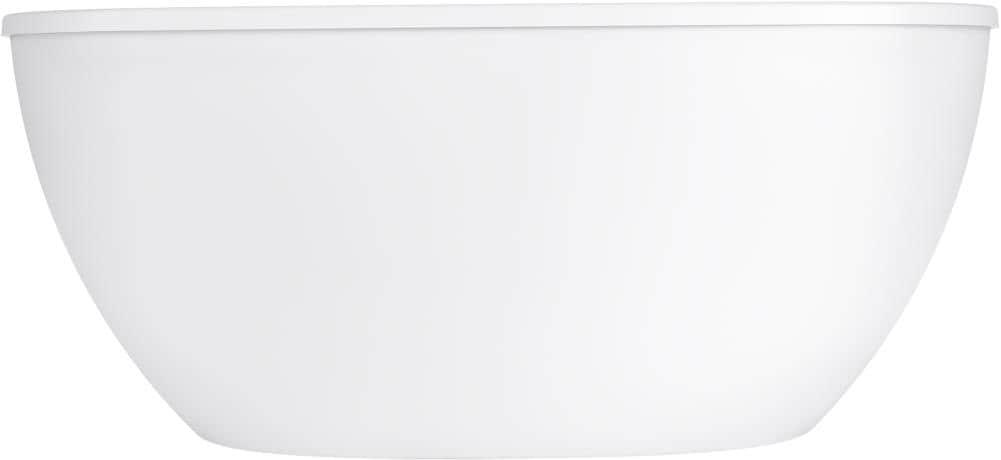 Spectacle 60.19'' x 34.25'' Freestanding Soaking Acrylic Bathtub