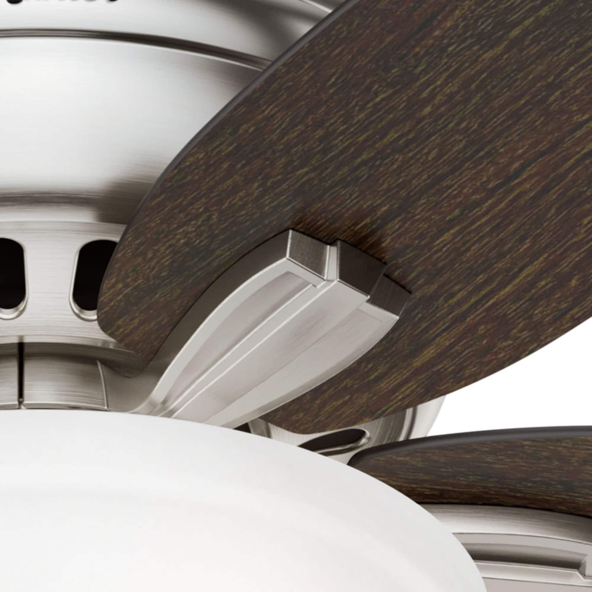Newsome 42" 5 - Blade Traditional Flush Mount Indoor Ceiling Fan with Lights and Pull Chains