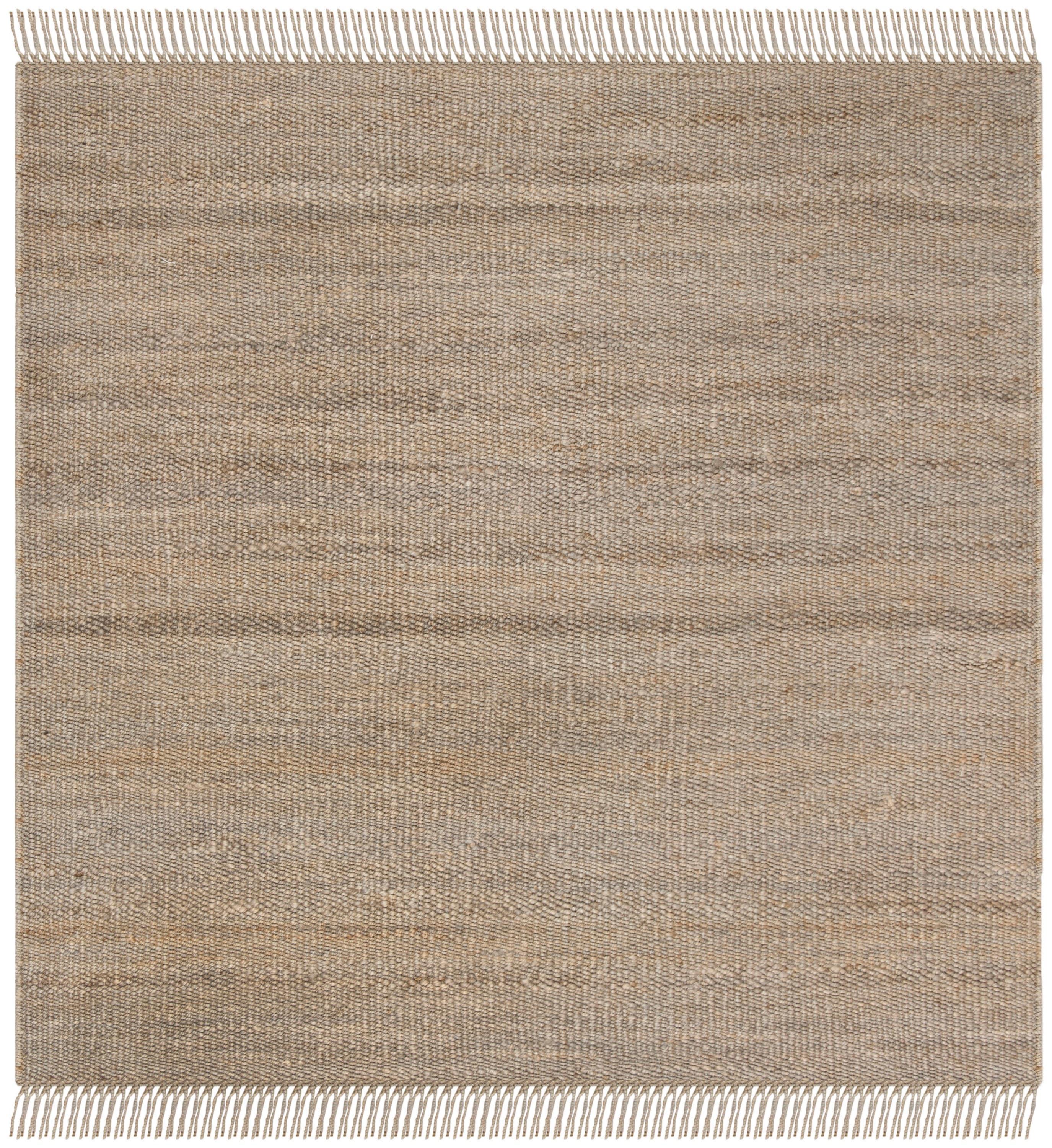 Natural Fiber NF368 Hand Woven Area Rug - Grey - 4'x4' - Safavieh.